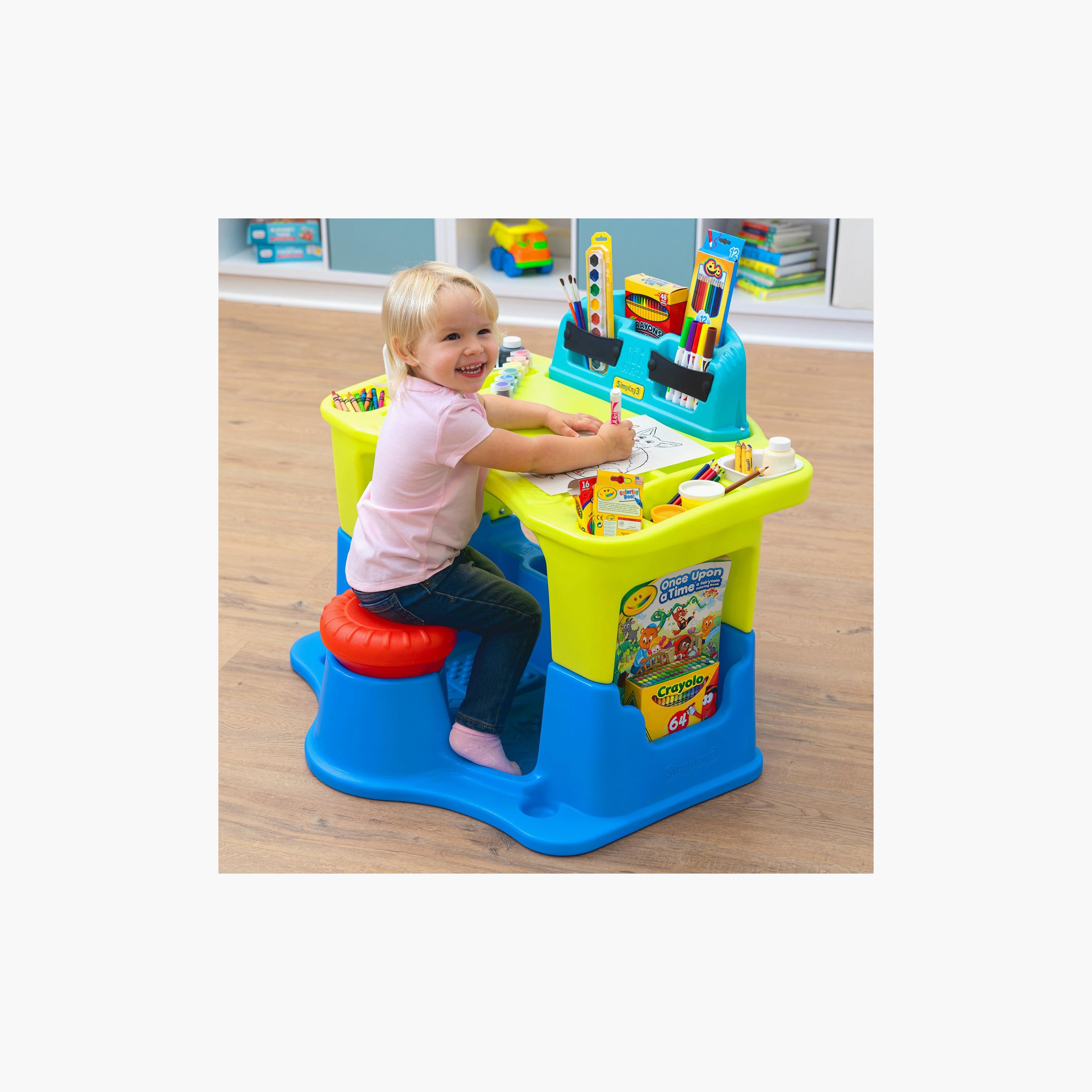 Simplay3 Creative Kids Art Desk Set - 3-7 Years-school-artsandcrafts-image-10