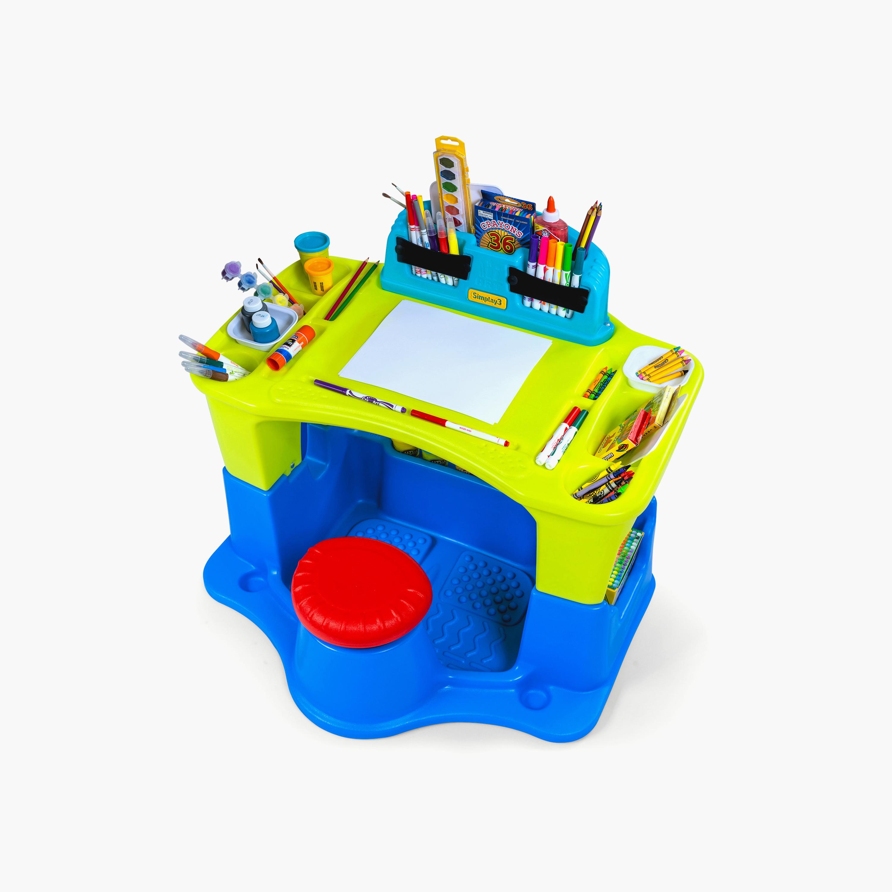 Simplay3 Creative Kids Art Desk Set - 3-7 Years-school-artsandcrafts-image-3