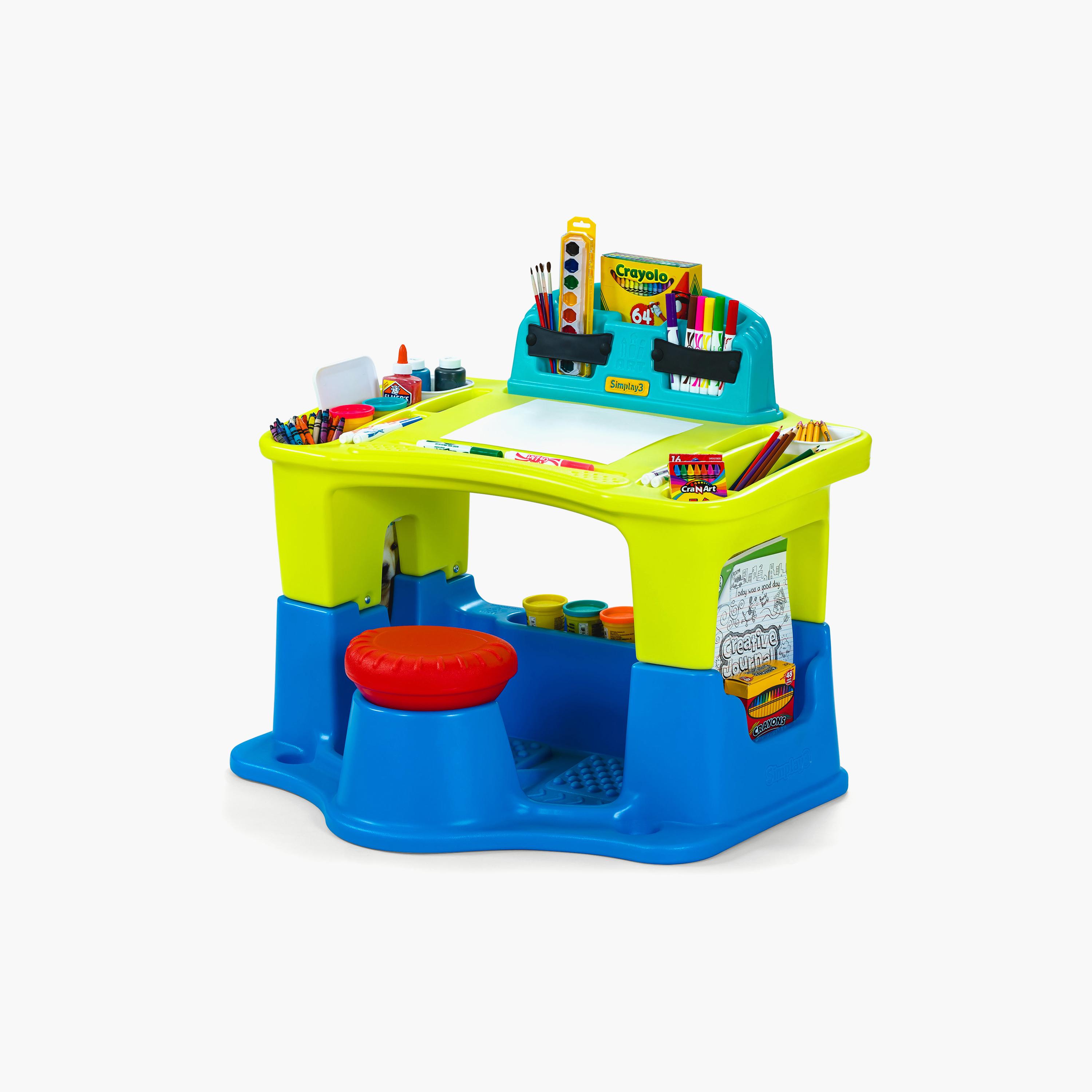 Simplay3 Creative Kids Art Desk Set - 3-7 Years-school-artsandcrafts-image-4