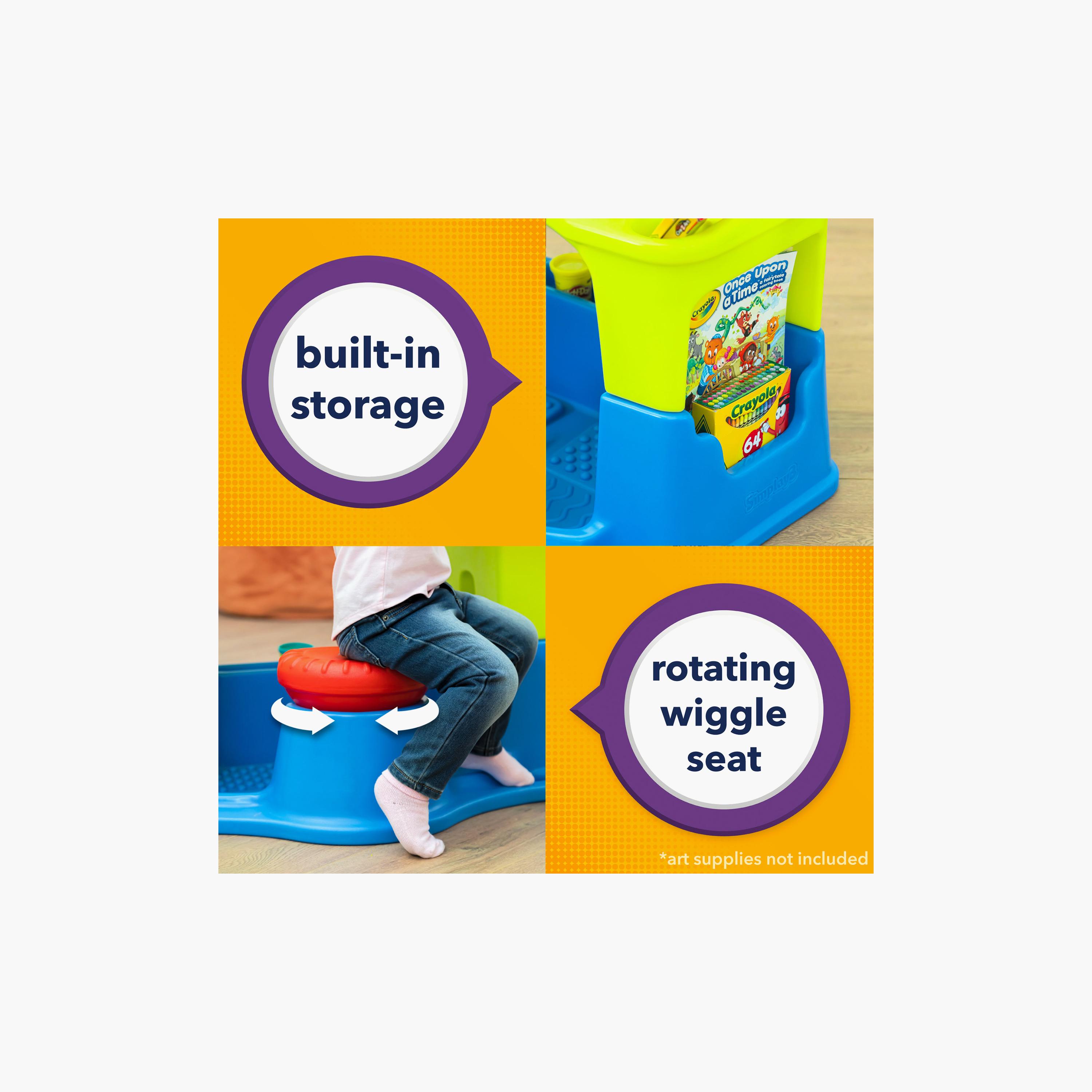 Simplay3 Creative Kids Art Desk Set - 3-7 Years-school-artsandcrafts-image-6