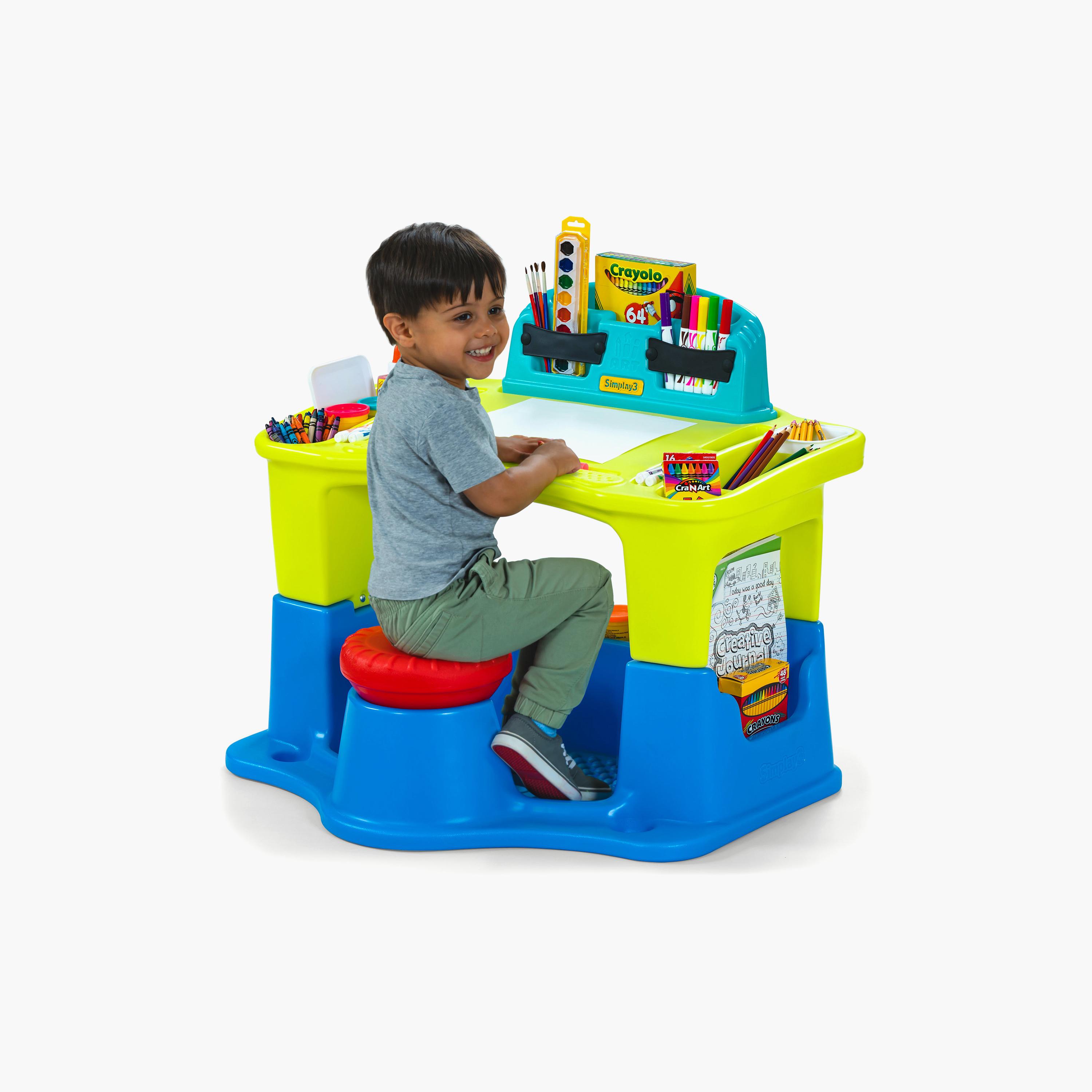 Simplay3 Creative Kids Art Desk Set - 3-7 Years-school-artsandcrafts-image-9