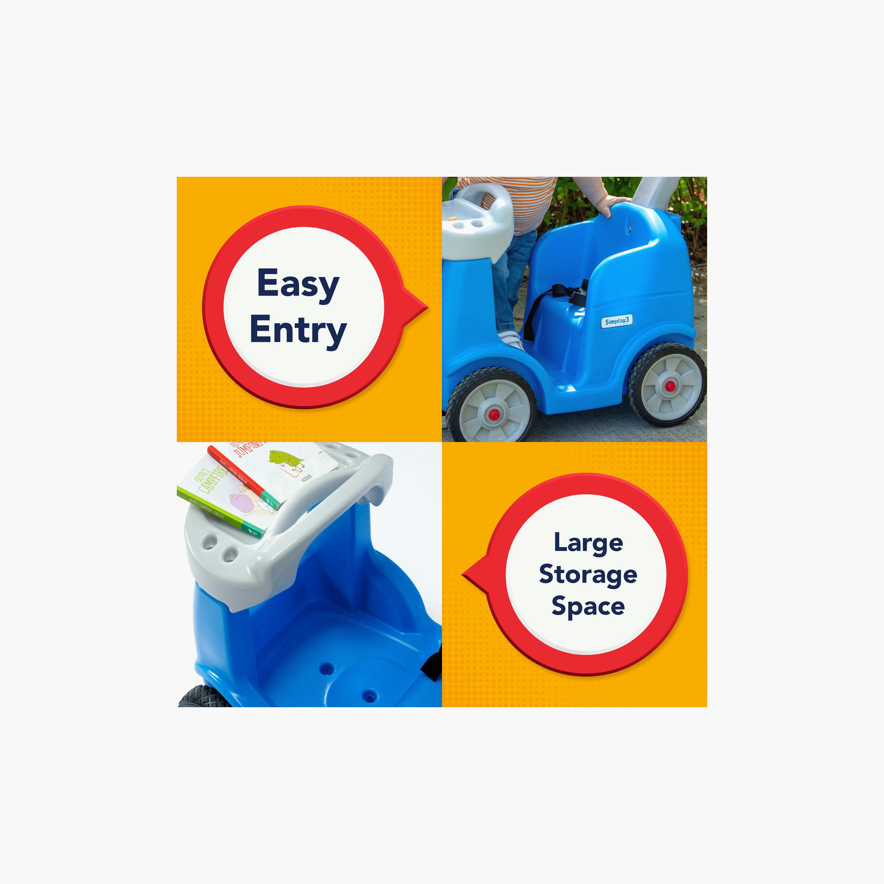 Simplay3 Roll & Stroll Quiet Ride Push Car - 1.5-4 Years-toys-babyandtoddlertoys-pushandpulltoys-image-6