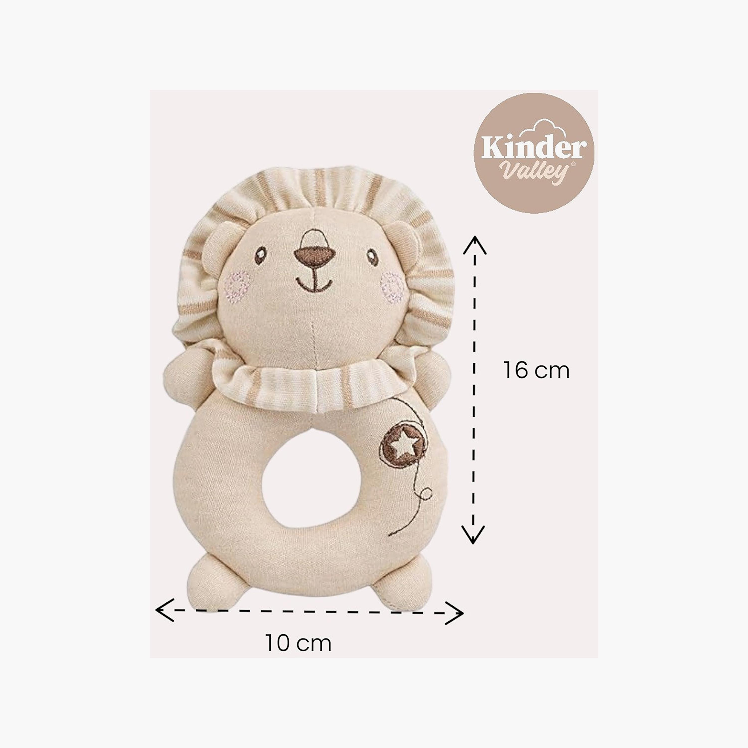 Kinder Valley Lion Ring Rattle Push Toy-toys-plushsofttoys-image-2