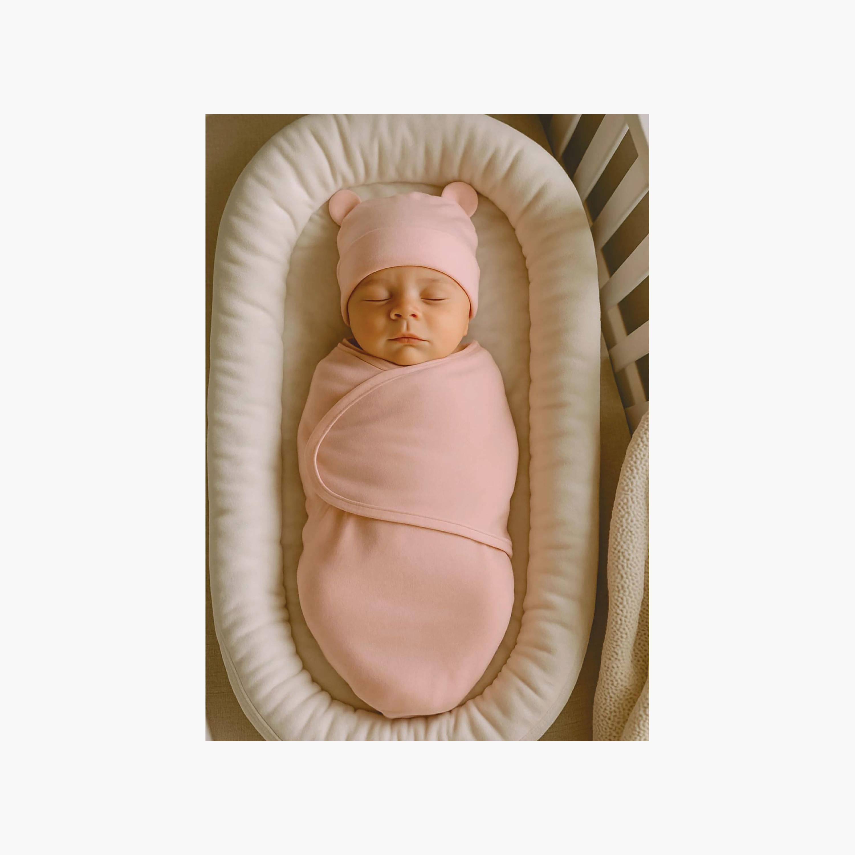 طقم أقمشة قماط قطنية ناعمة مع قبعات 3 قطع من كيندر فالي-baby-nursery-blanketsandswaddles-swaddlesandsleepingbags-image-13