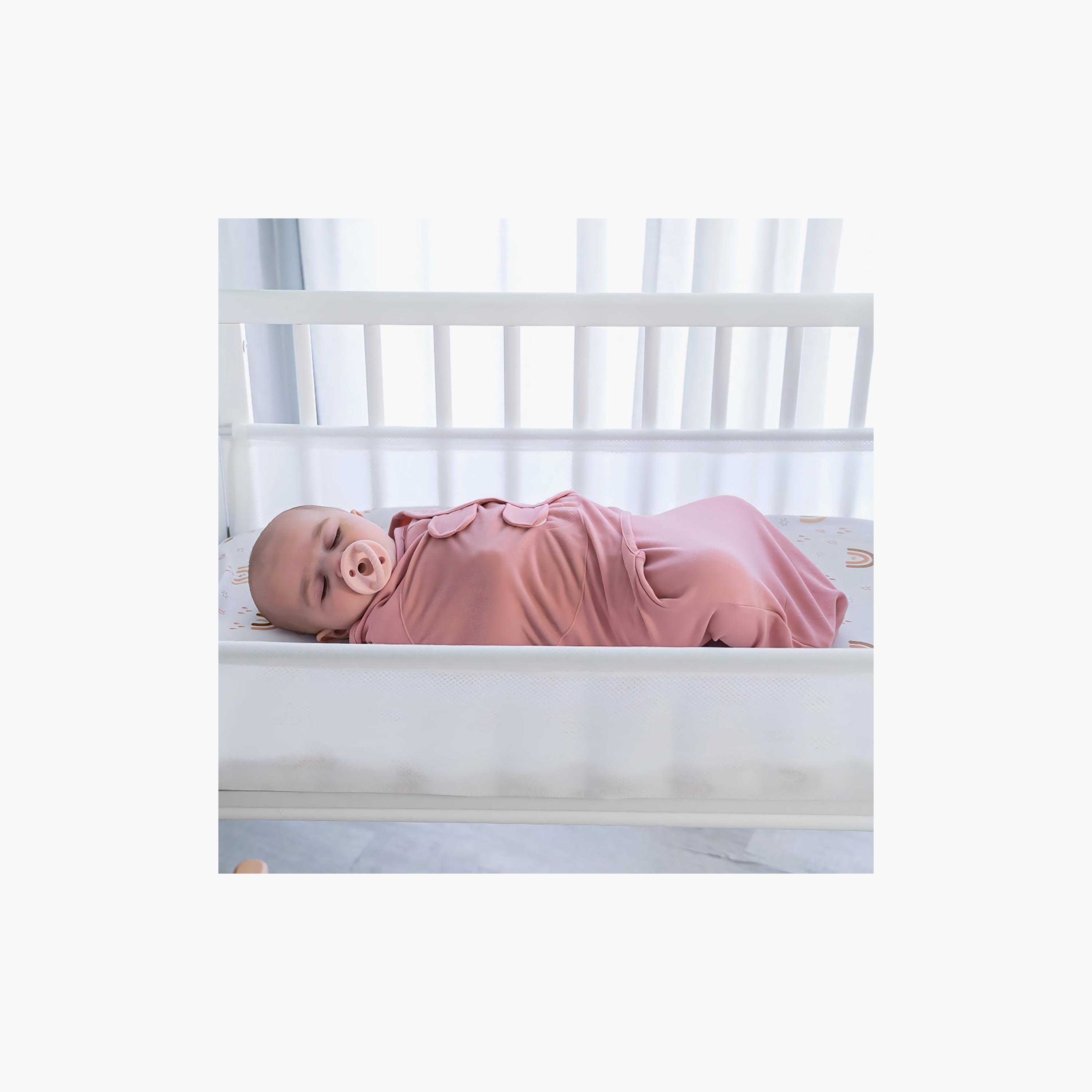 طقم أقمشة قماط قطنية ناعمة مع قبعات 3 قطع من كيندر فالي-baby-nursery-blanketsandswaddles-swaddlesandsleepingbags-image-3