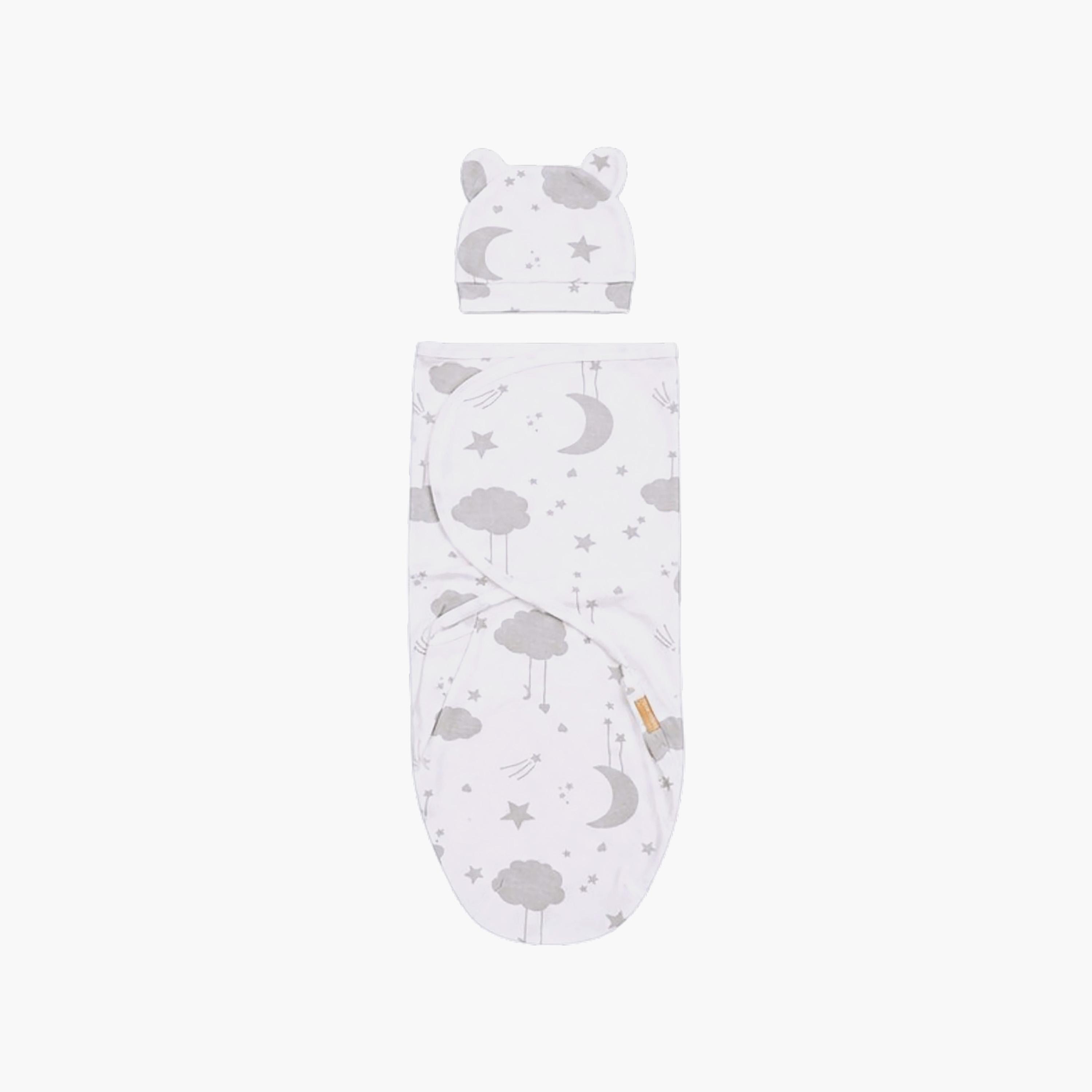 طقم أقمشة قماط قطنية ناعمة مع قبعات 3 قطع من كيندر فالي-baby-nursery-blanketsandswaddles-swaddlesandsleepingbags-image-9