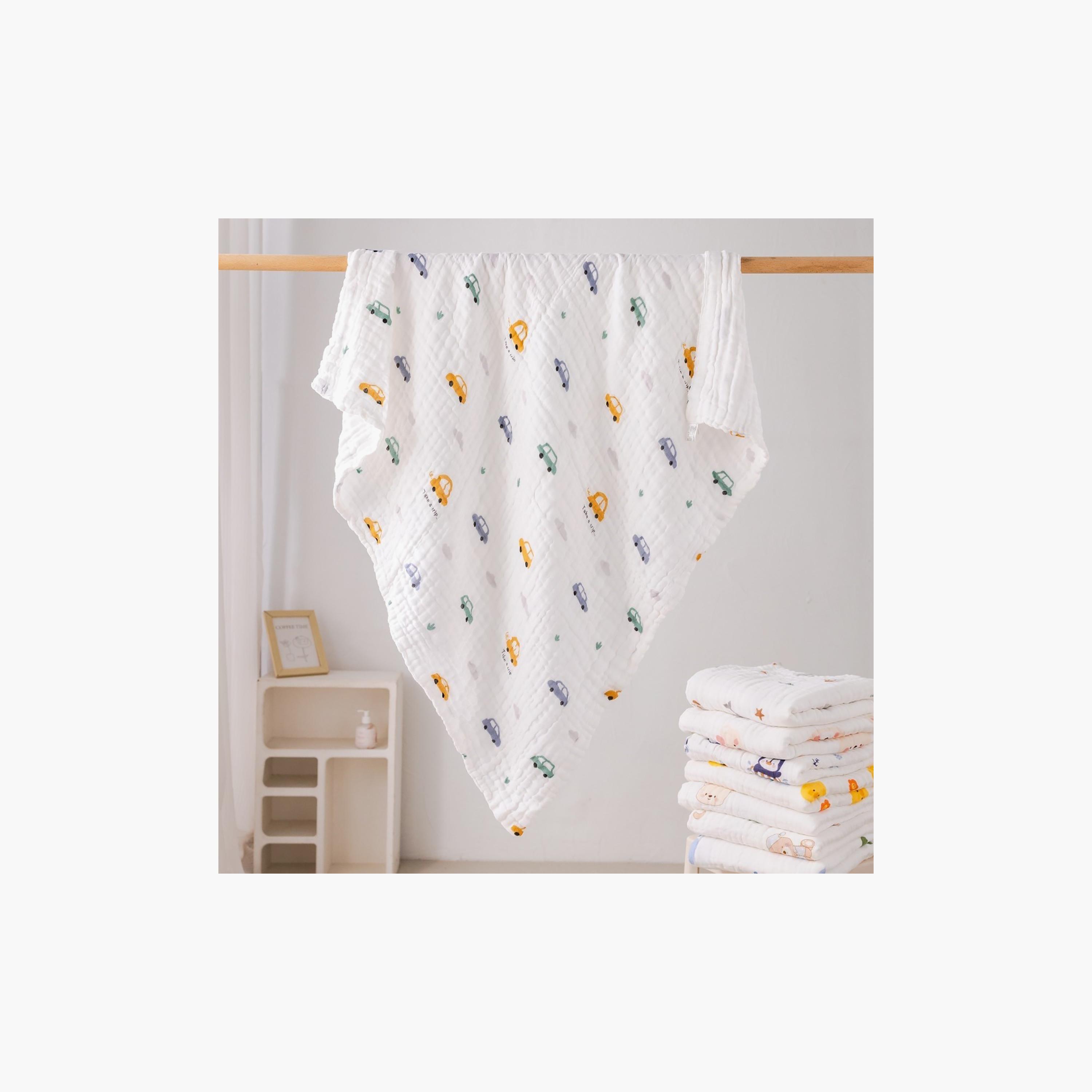 طقم أقمشة قماط فائقة النعومة موديل ليتل ترافيلر قطعتين من كيندر فالي-baby-nursery-blanketsandswaddles-receivingblankets-image-9