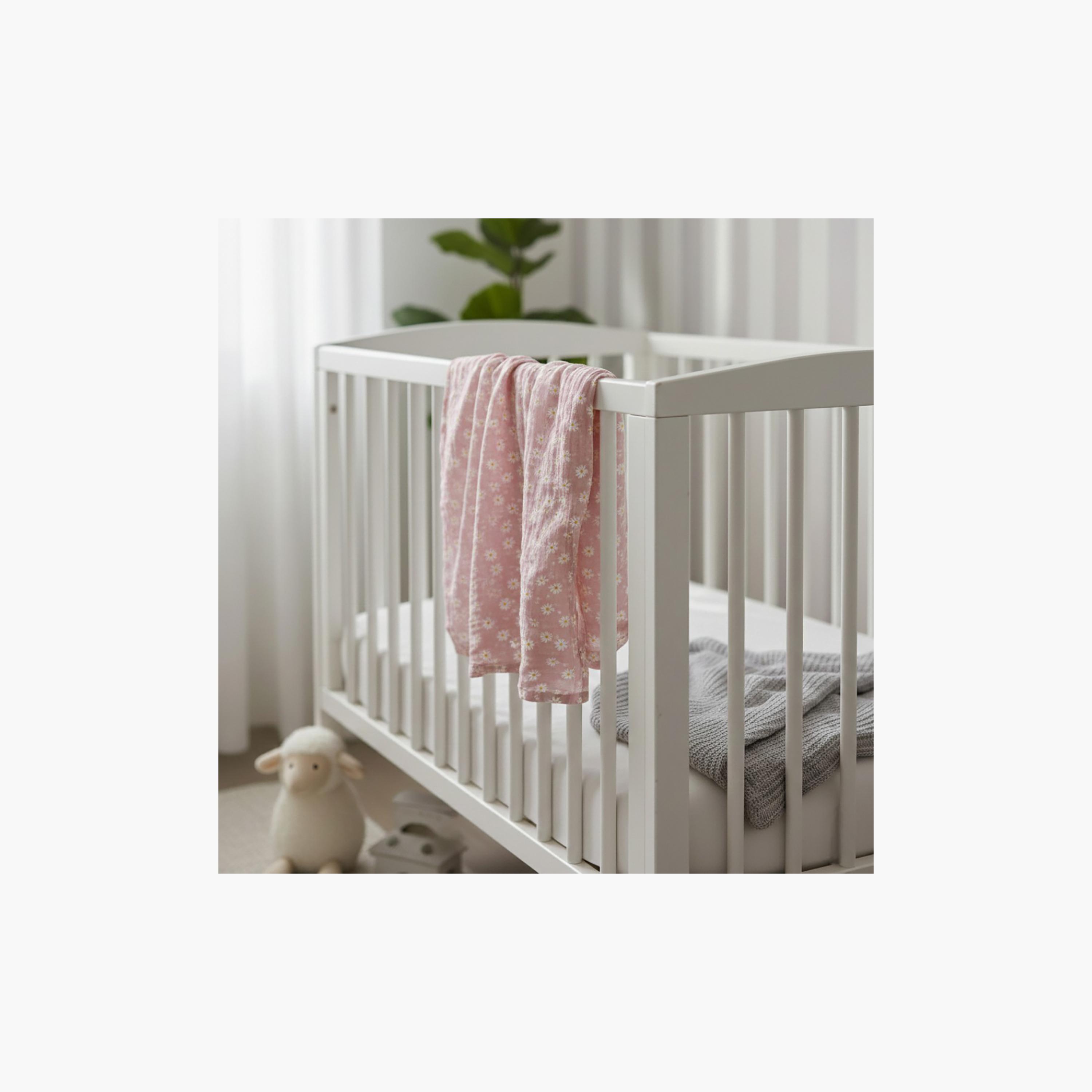 طقم أقمشة قماط فائقة النعومة موديل بلاك ديزي قطعتين من كيندر فالي-baby-nursery-blanketsandswaddles-receivingblankets-image-13