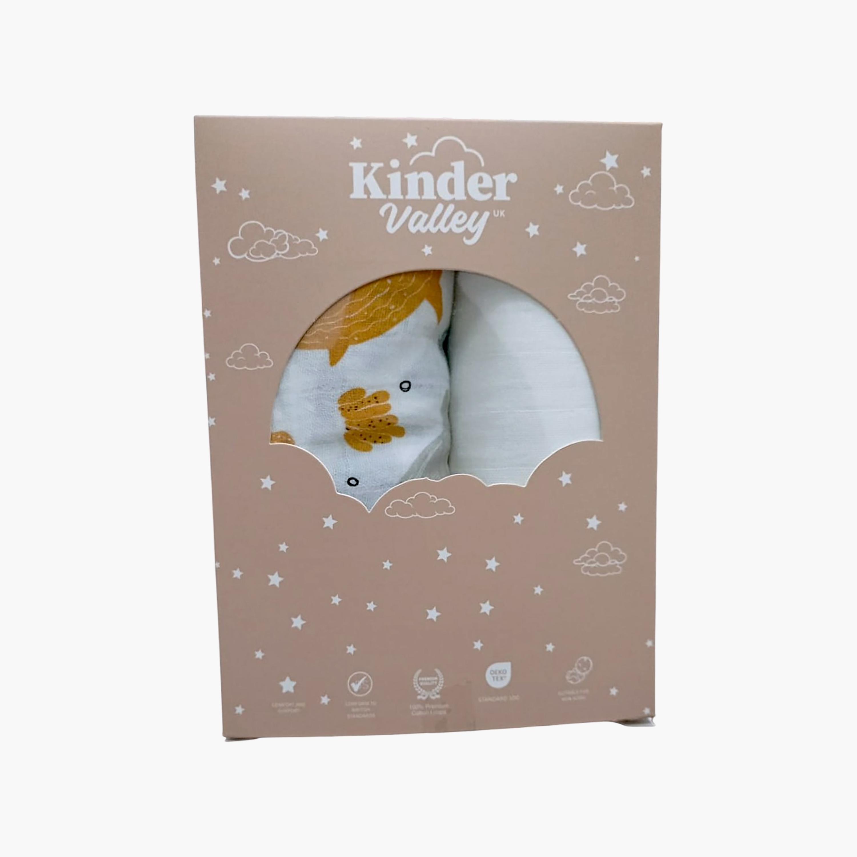 طقم أقمشة قماط فائقة النعومة موديل أندر ذا سي قطعتين من كيندر فالي-baby-nursery-blanketsandswaddles-receivingblankets-image-4