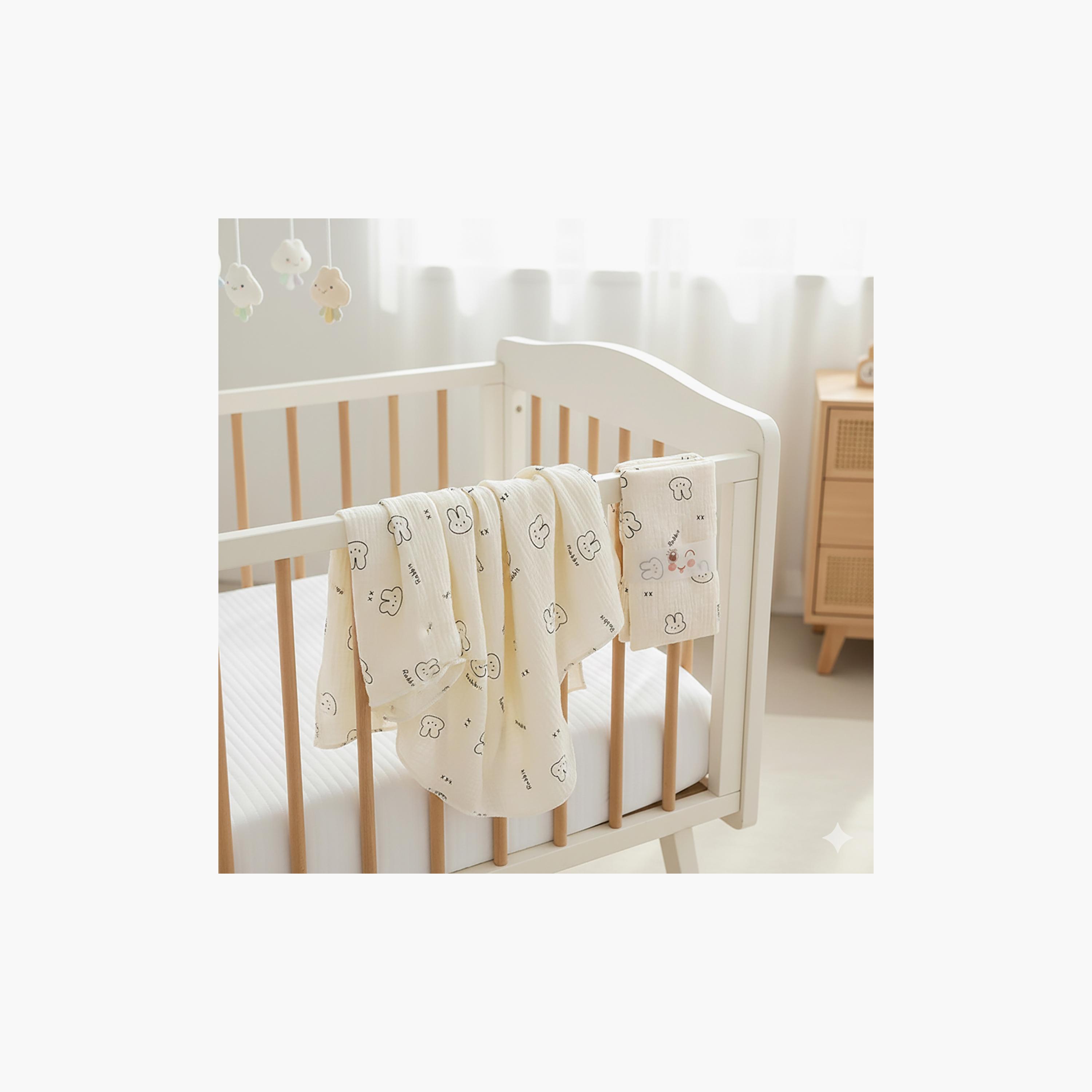 طقم منشفة مع غطاء رأس وقماط فائق التهوية من كيندر فالي-baby-bathandcare-towels-image-12