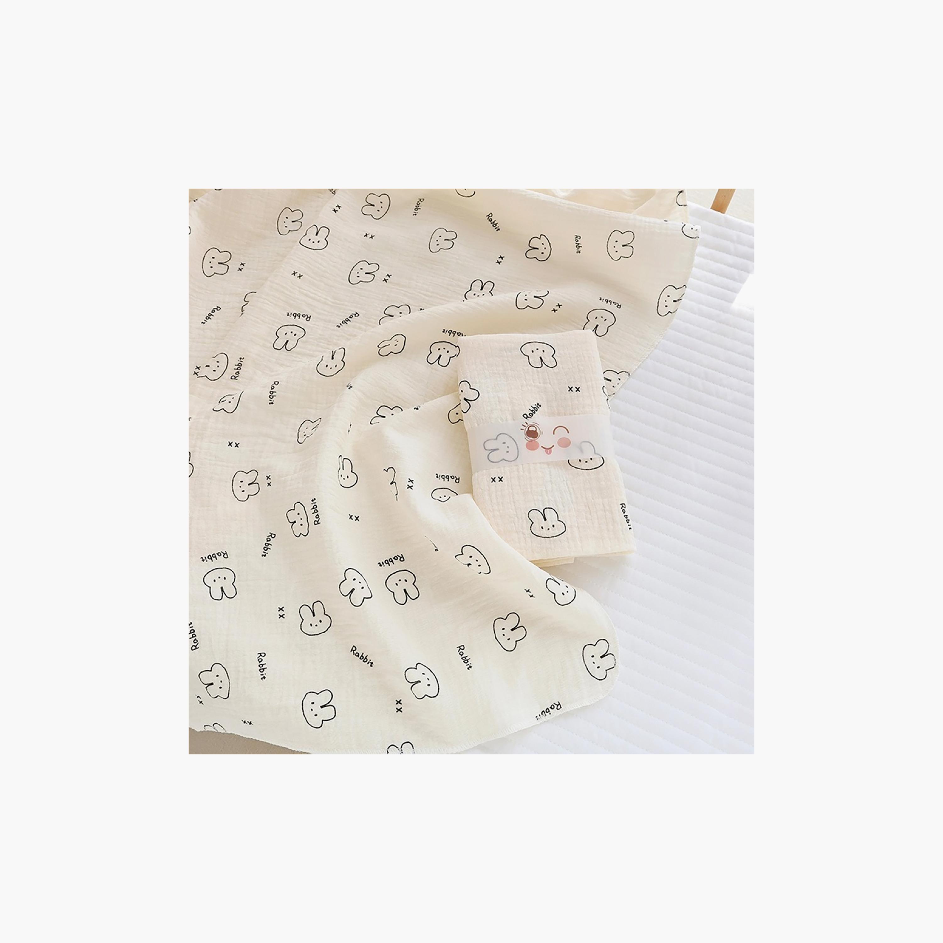 طقم منشفة مع غطاء رأس وقماط فائق التهوية من كيندر فالي-baby-bathandcare-towels-image-13