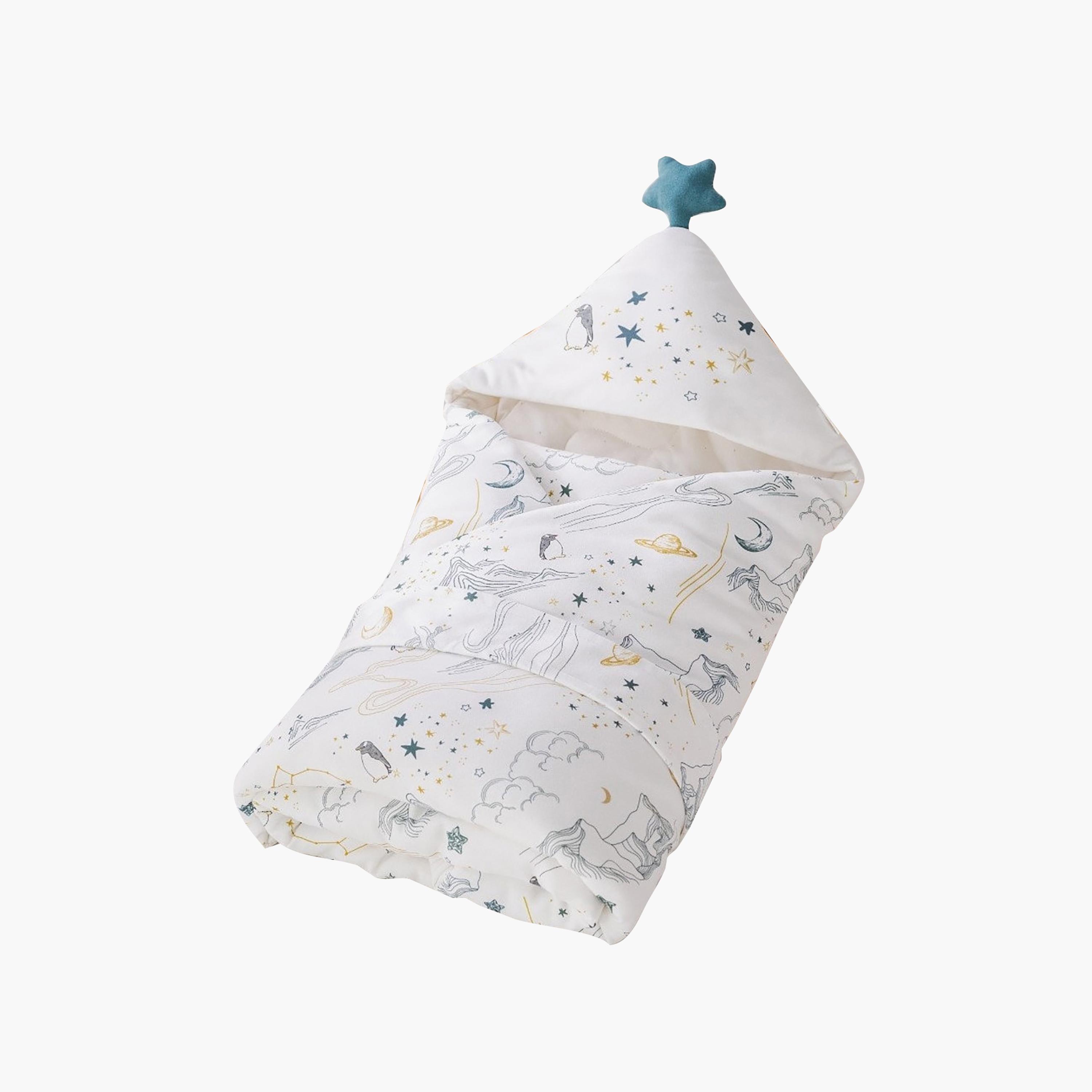 Kinder Valley Twinkle Premium Hooded Wrap-baby-nursery-blanketsandswaddles-receivingblankets-image-1