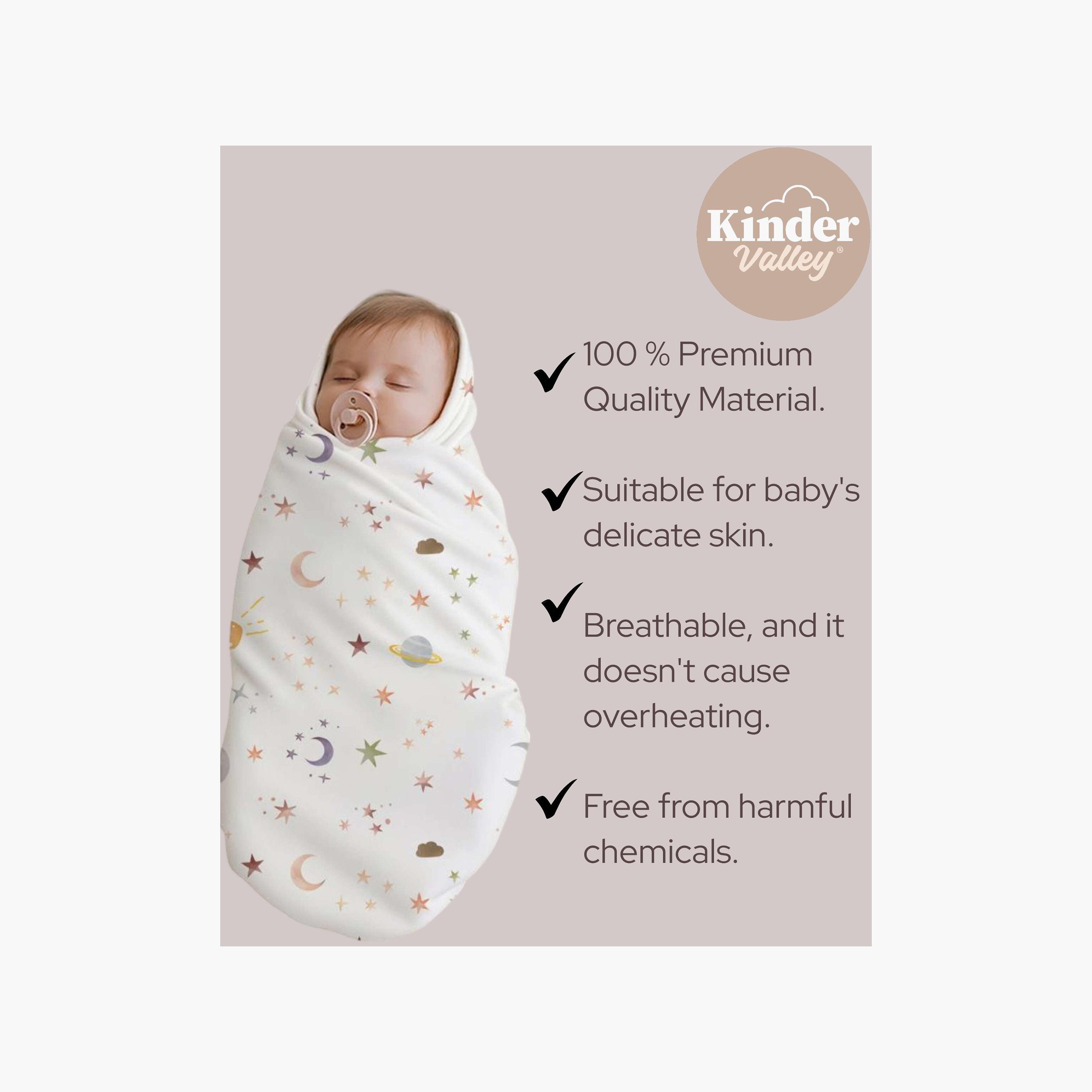 Kinder Valley Celestial Swaddle Wrap-baby-nursery-blanketsandswaddles-receivingblankets-image-3