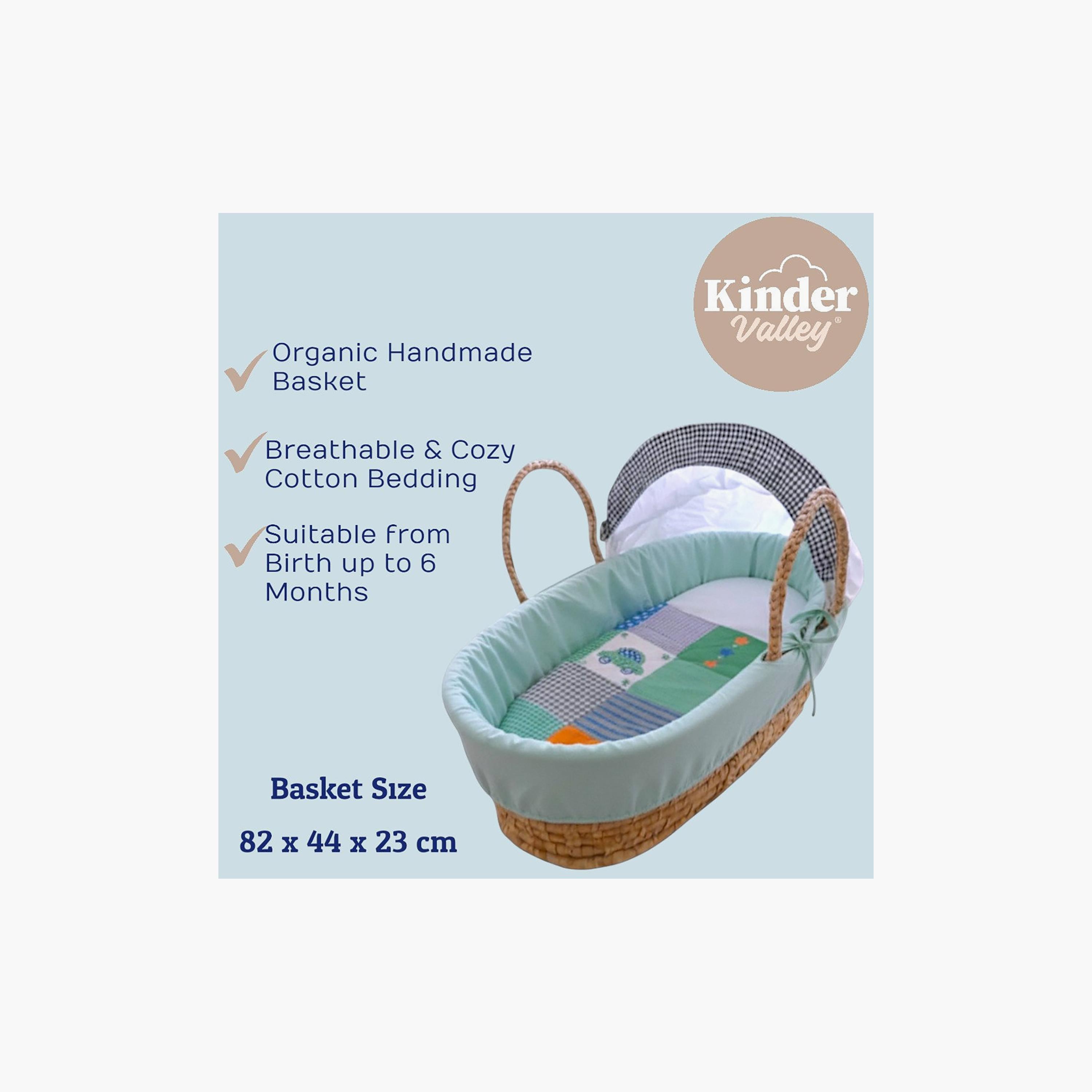 Kinder Valley Serenity Bloom Moses Basket with Canopy-baby-nursery-furniture-mosesbaskets-image-4