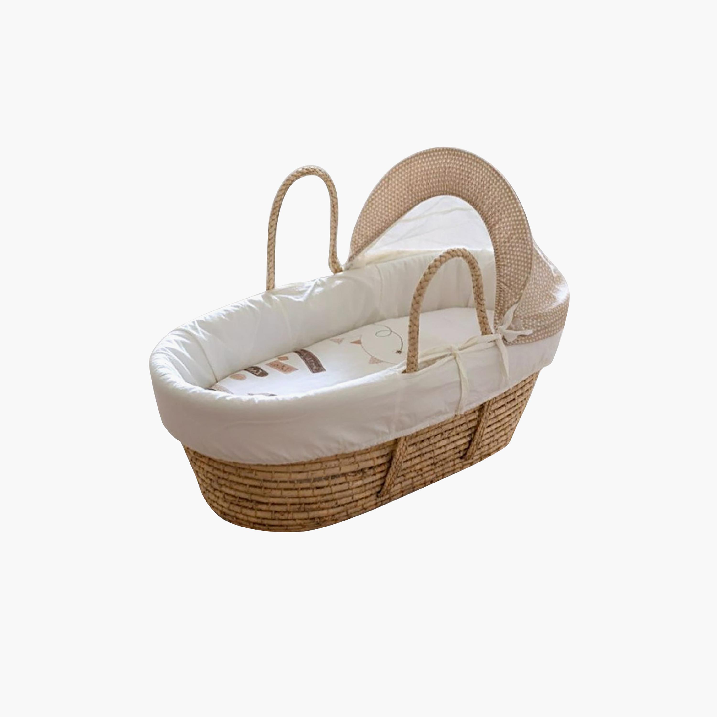 Kinder Valley Snuggle Bear Moses Basket with Canopy-baby-nursery-furniture-mosesbaskets-image-1