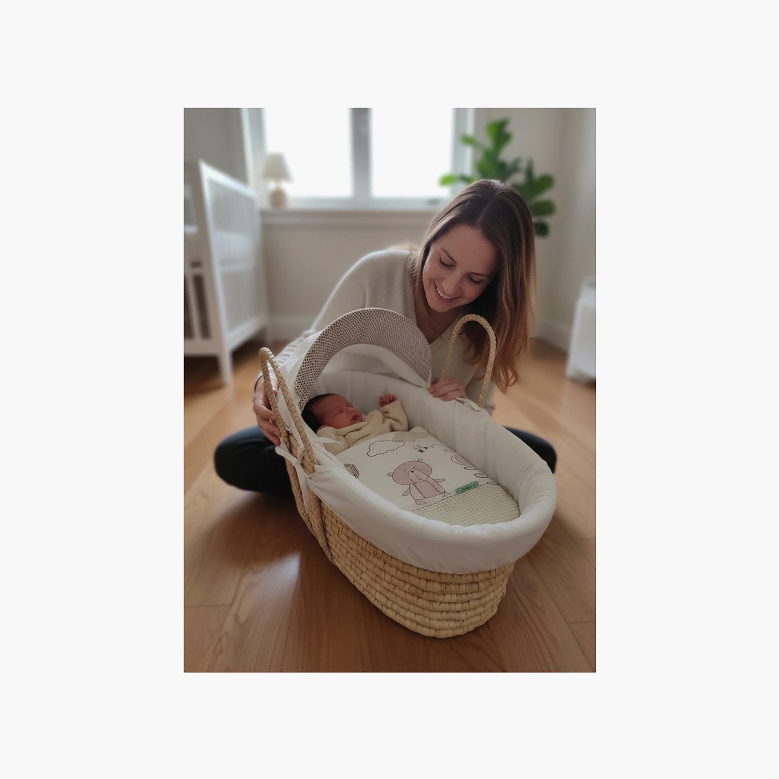 Kinder Valley Snuggle Bear Moses Basket with Canopy-baby-nursery-furniture-mosesbaskets-image-3