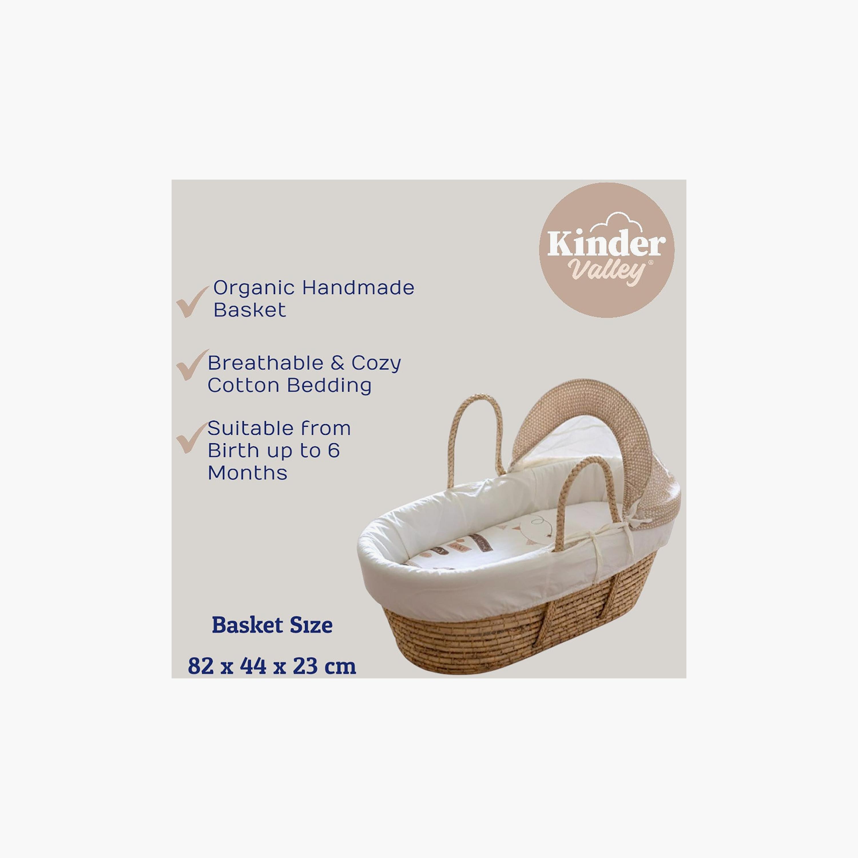 Kinder Valley Snuggle Bear Moses Basket with Canopy-baby-nursery-furniture-mosesbaskets-image-4