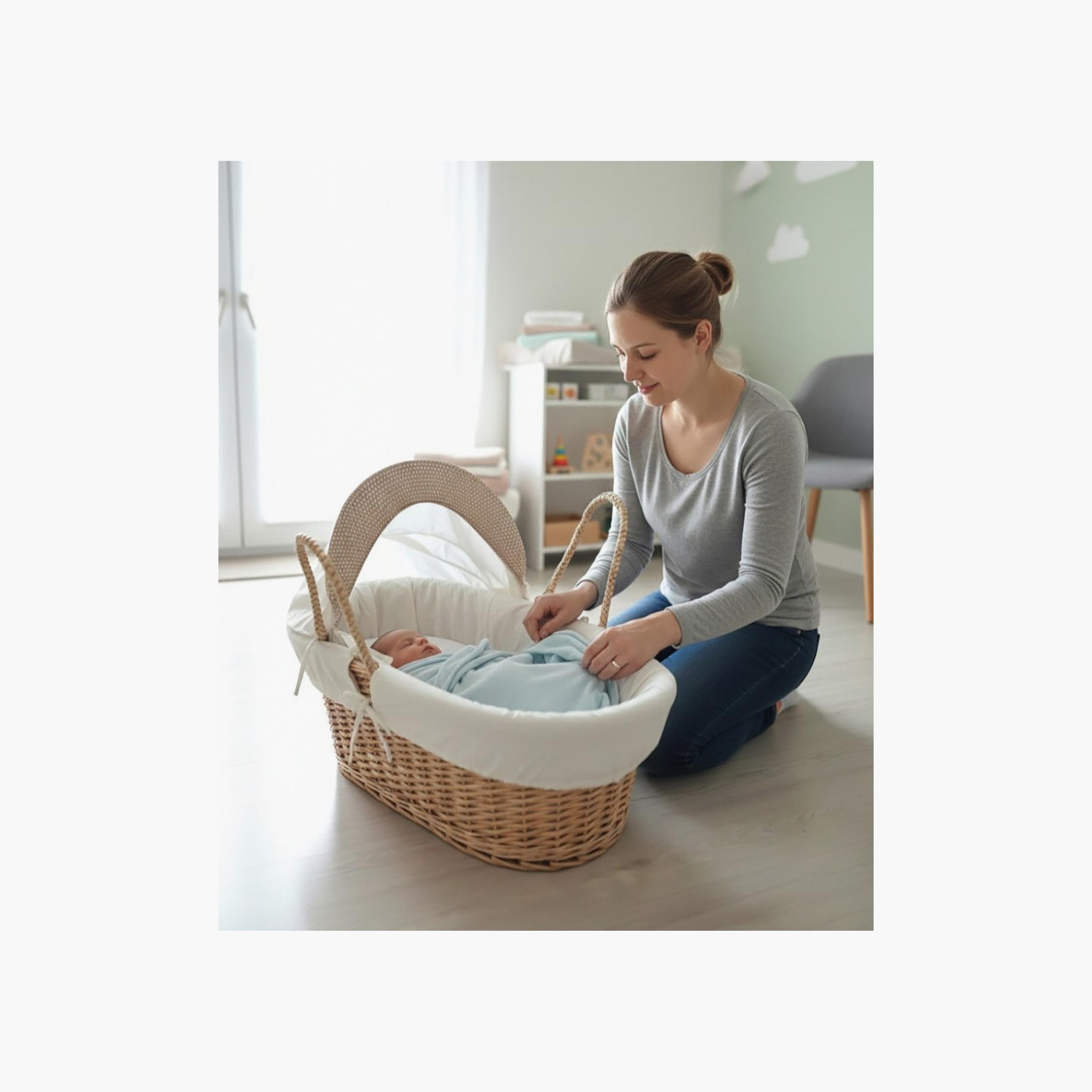 سلة موسى سفاري جيراف دريم مع غطاء مظلة من كيندر فالي-baby-nursery-furniture-mosesbaskets-image-3