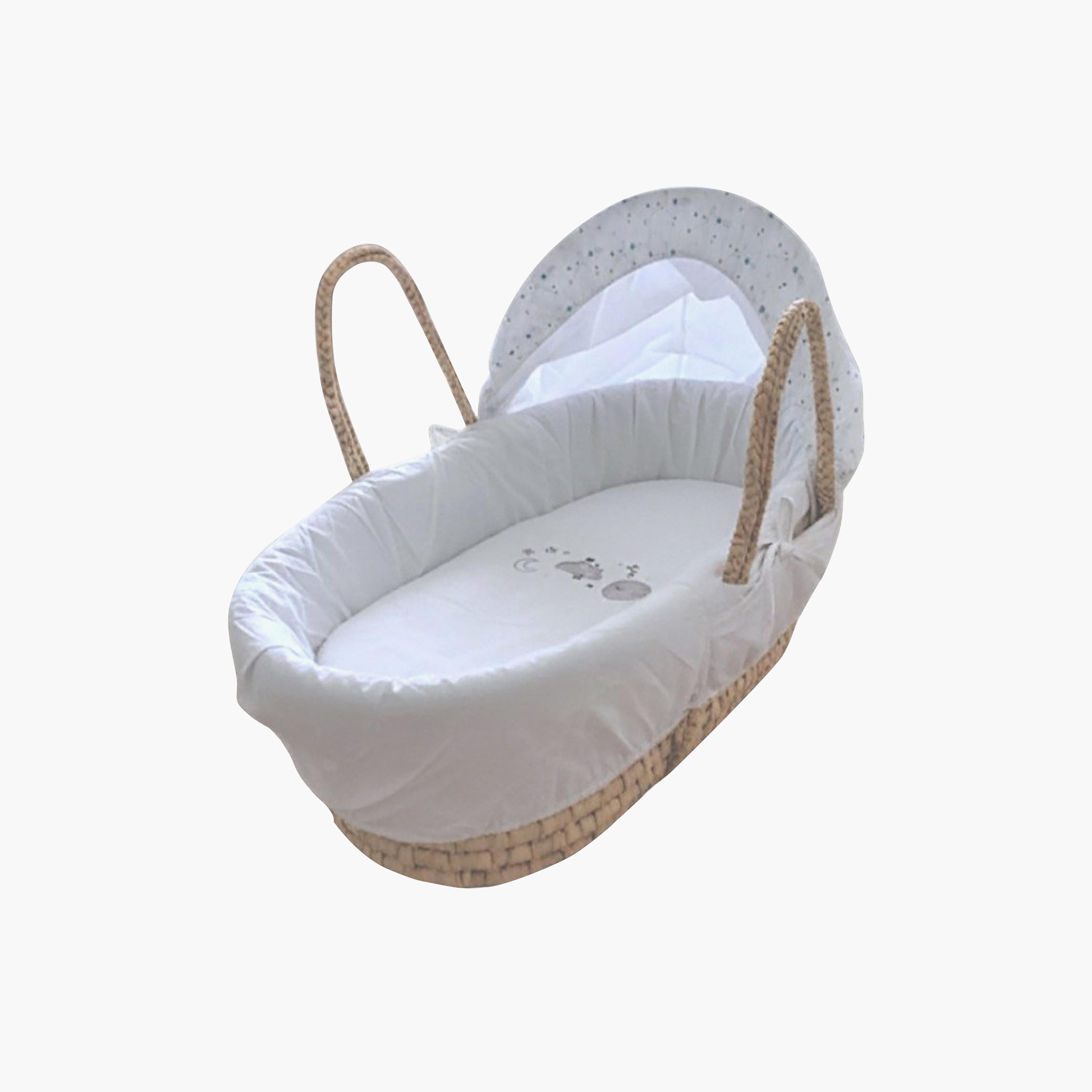 Kinder Valley Twinkle Night Moses Basket with Canopy-baby-nursery-furniture-mosesbaskets-image-1