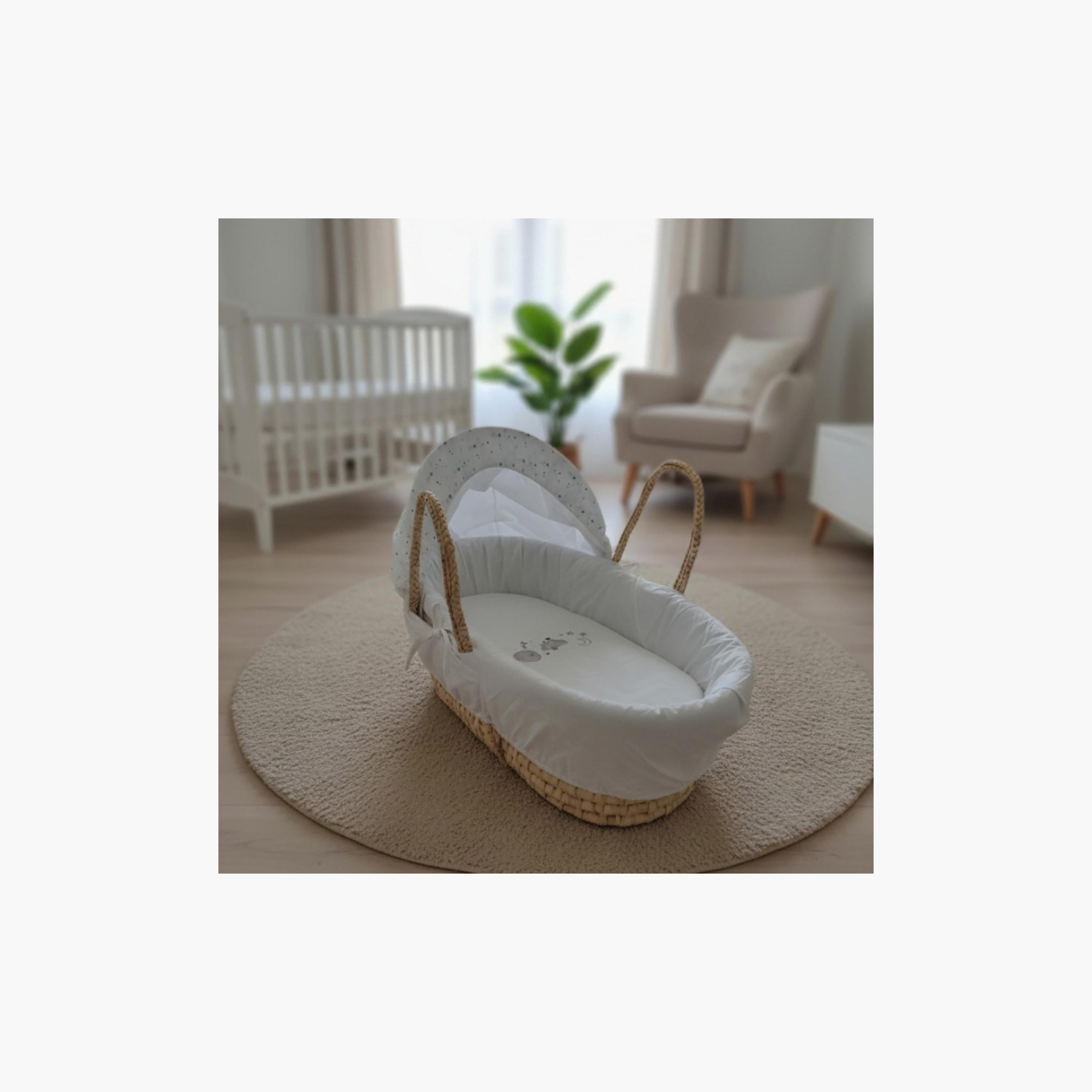 Kinder Valley Twinkle Night Moses Basket with Canopy-baby-nursery-furniture-mosesbaskets-image-2