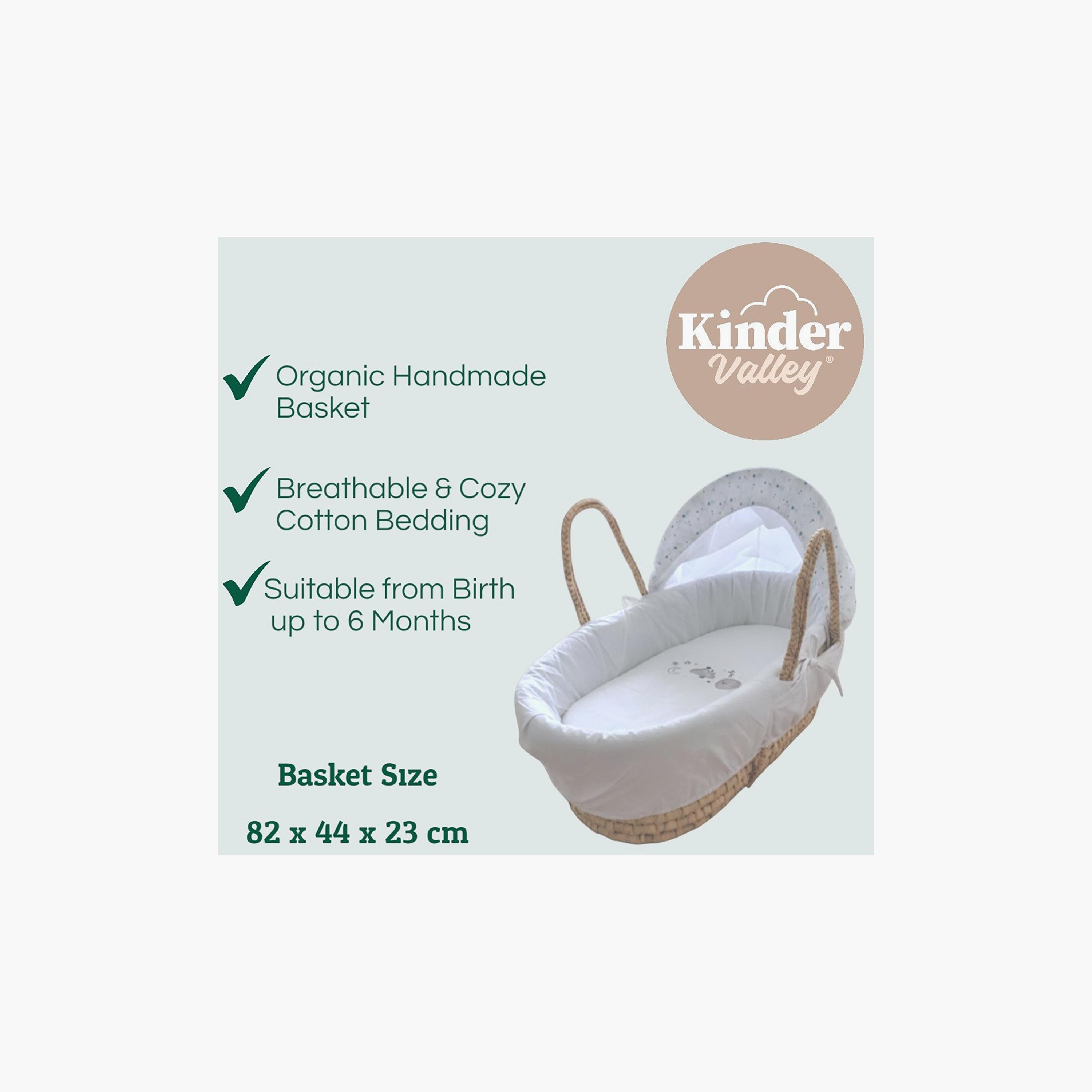 Kinder Valley Twinkle Night Moses Basket with Canopy-baby-nursery-furniture-mosesbaskets-image-4