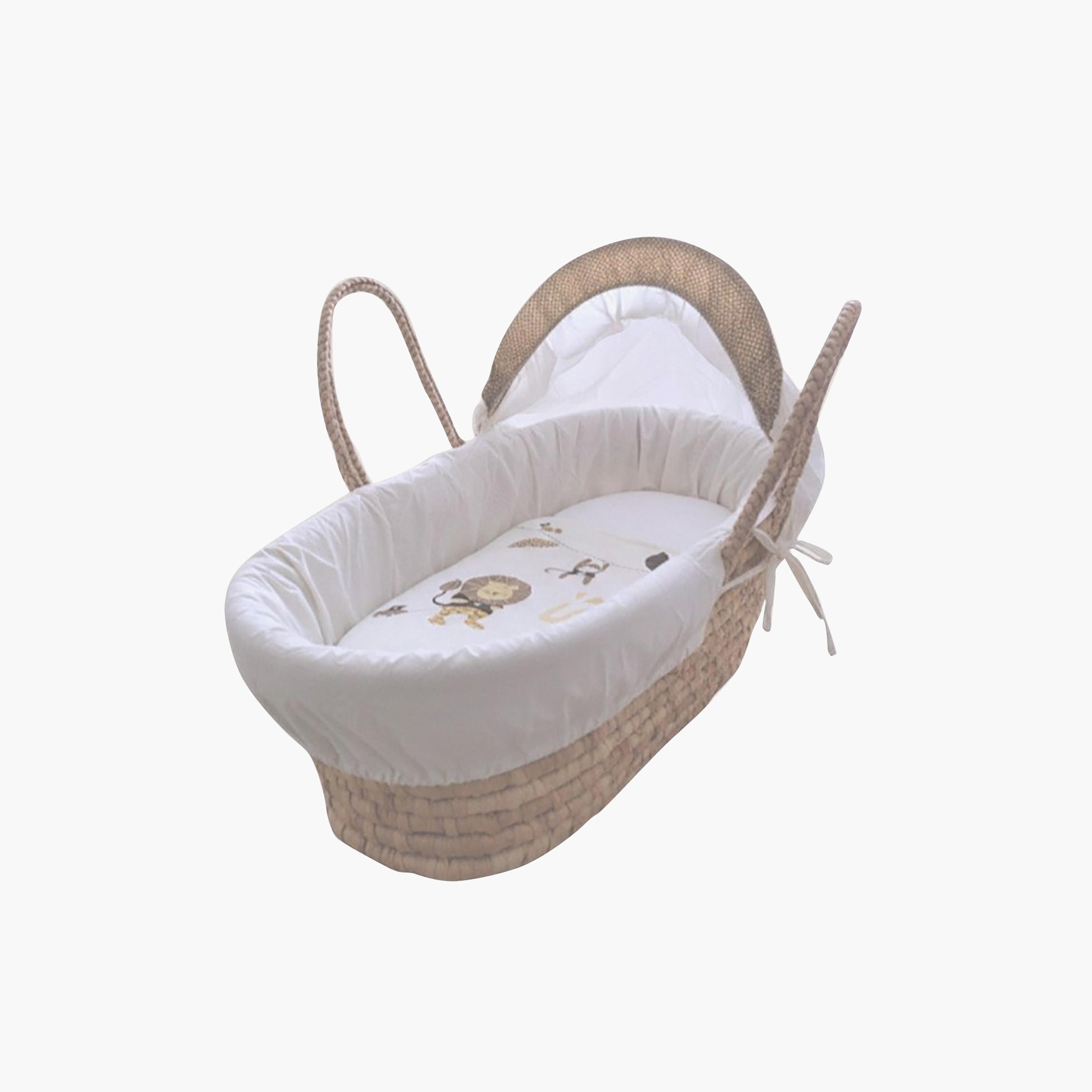 Kinder Valley Jungle Buddies Moses Basket with Canopy-baby-nursery-furniture-mosesbaskets-image-1
