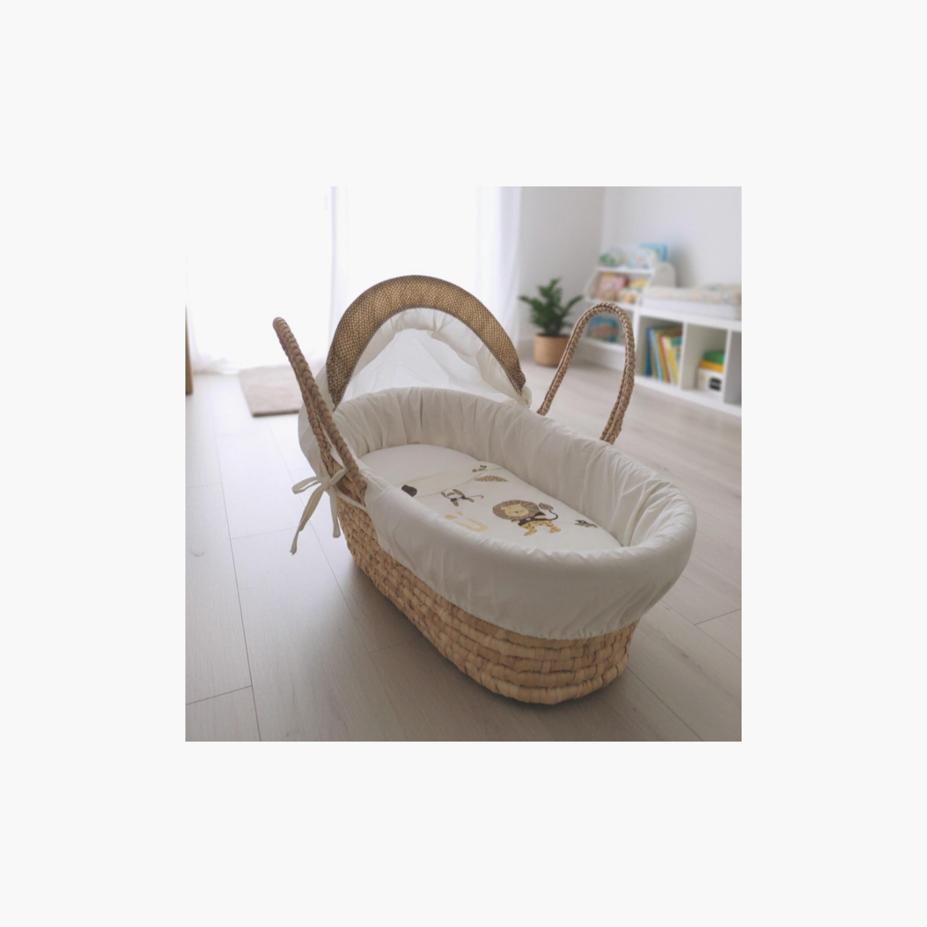 Kinder Valley Jungle Buddies Moses Basket with Canopy-baby-nursery-furniture-mosesbaskets-image-2