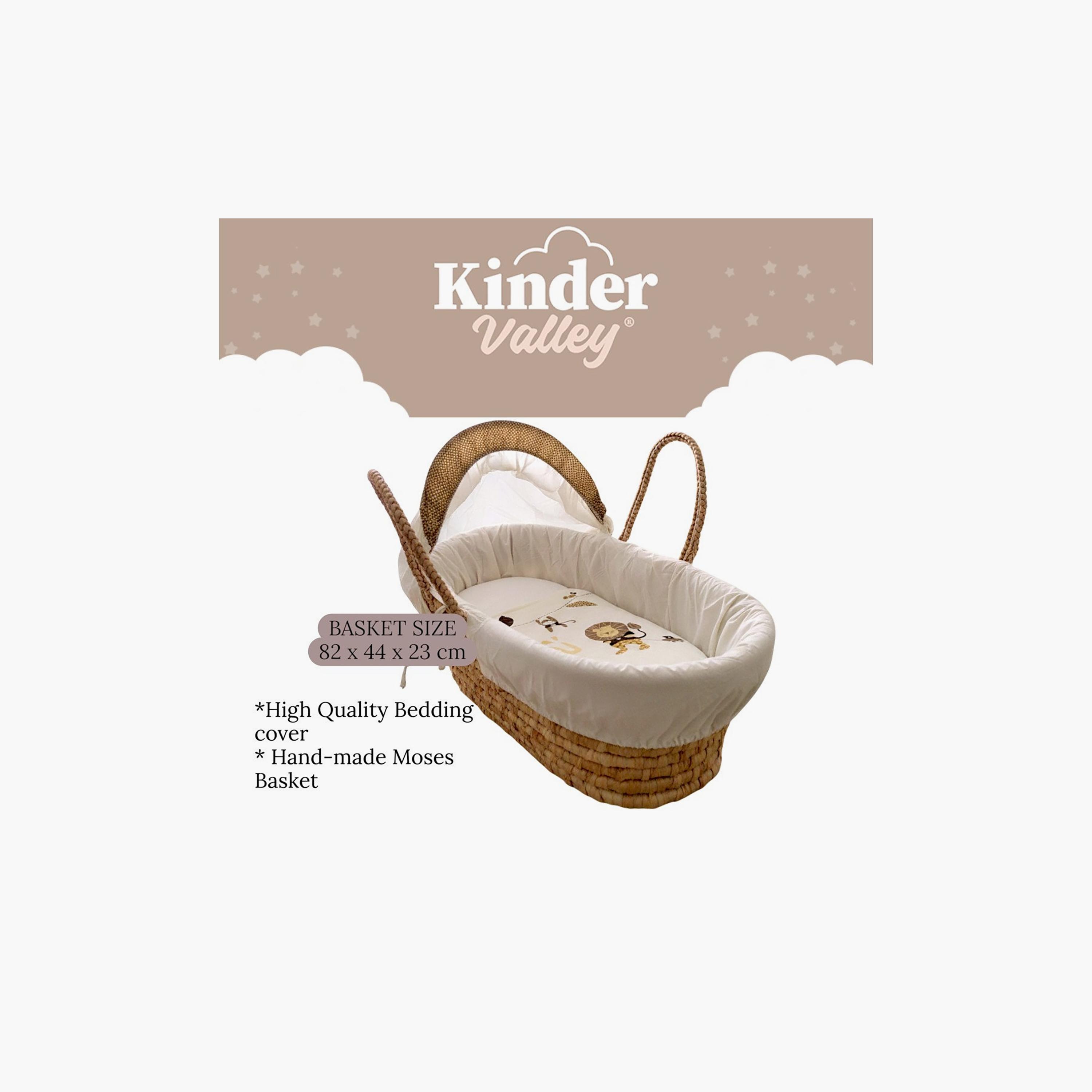 Kinder Valley Jungle Buddies Moses Basket with Canopy-baby-nursery-furniture-mosesbaskets-image-5