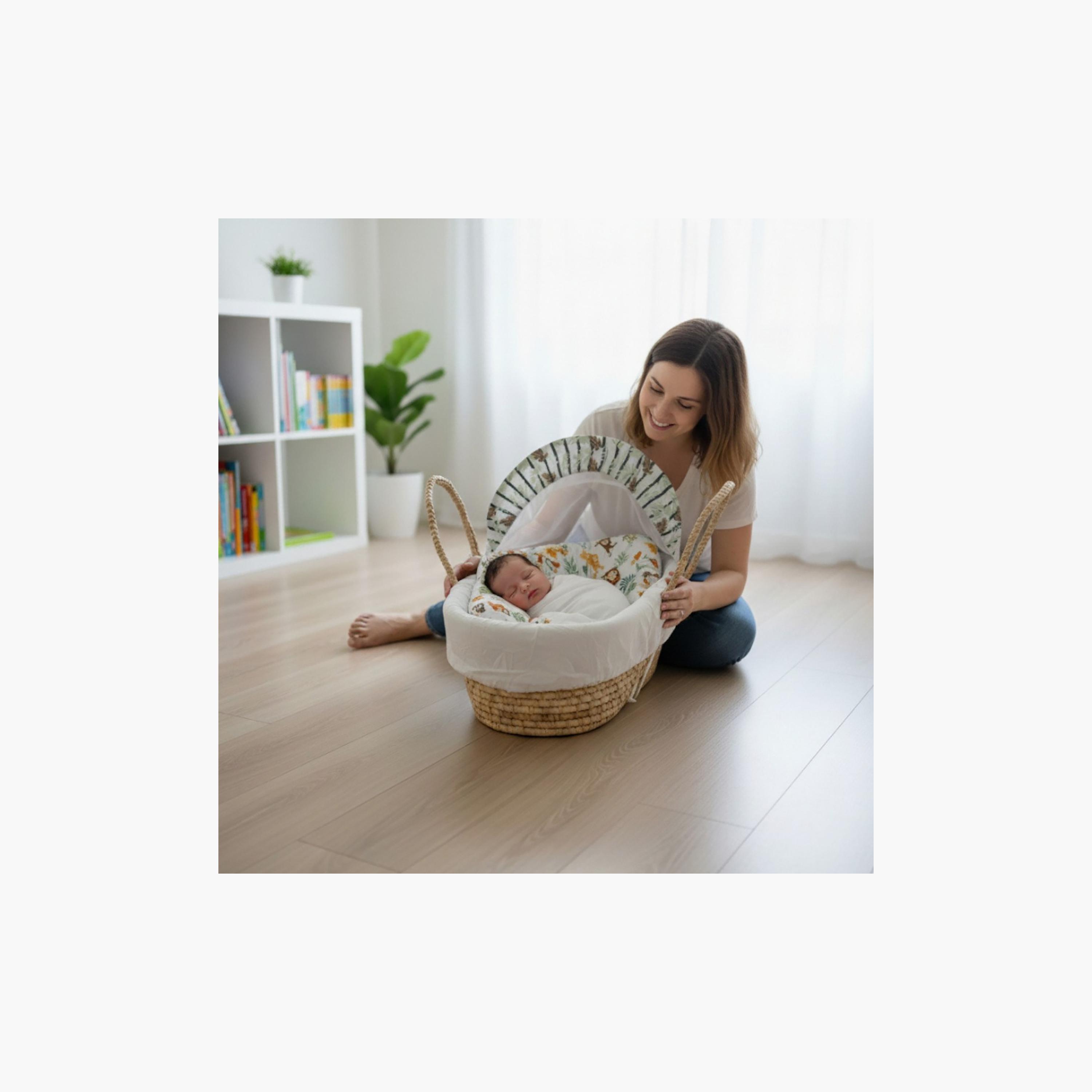 Kinder Valley Little Cheeky Moses Basket with Canopy-baby-nursery-furniture-mosesbaskets-image-2