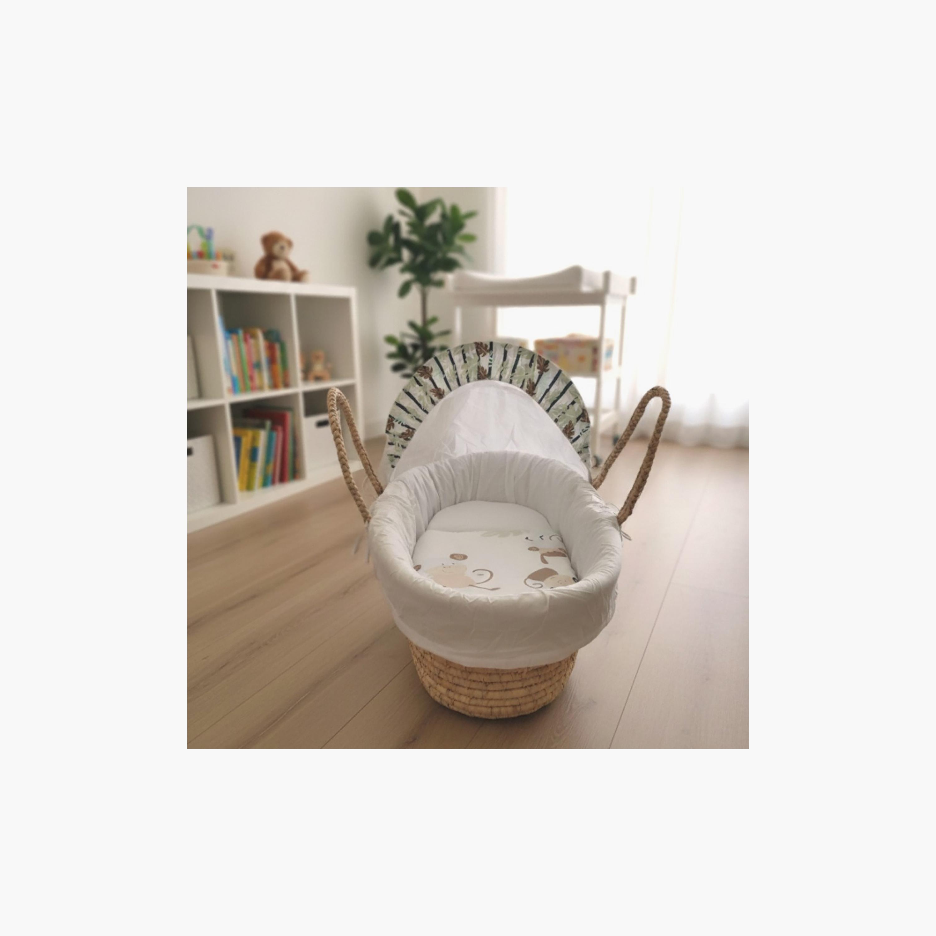 Kinder Valley Little Cheeky Moses Basket with Canopy-baby-nursery-furniture-mosesbaskets-image-3
