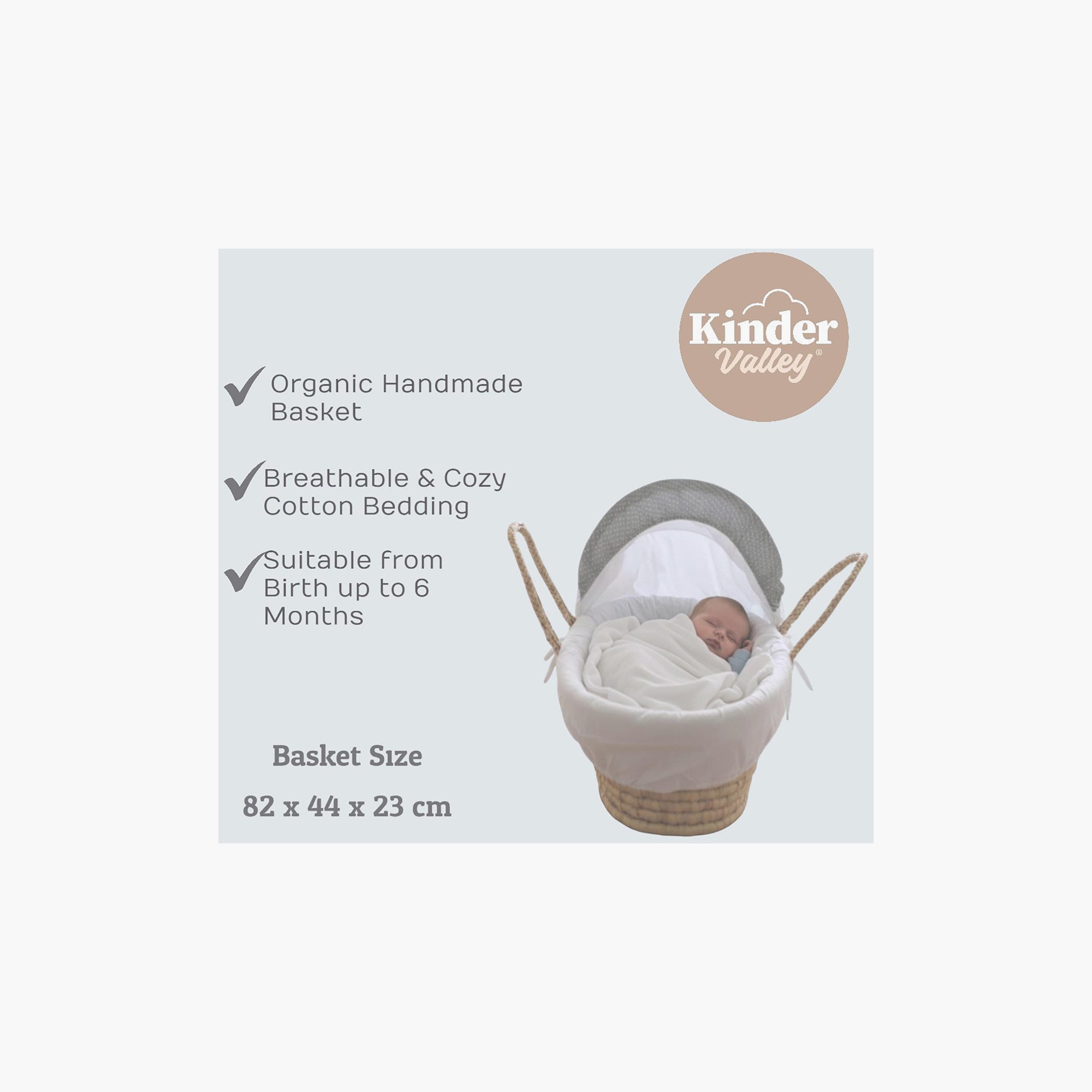 Kinder Valley Cloud Night Sky Moses Basket with Canopy-baby-nursery-furniture-mosesbaskets-image-4