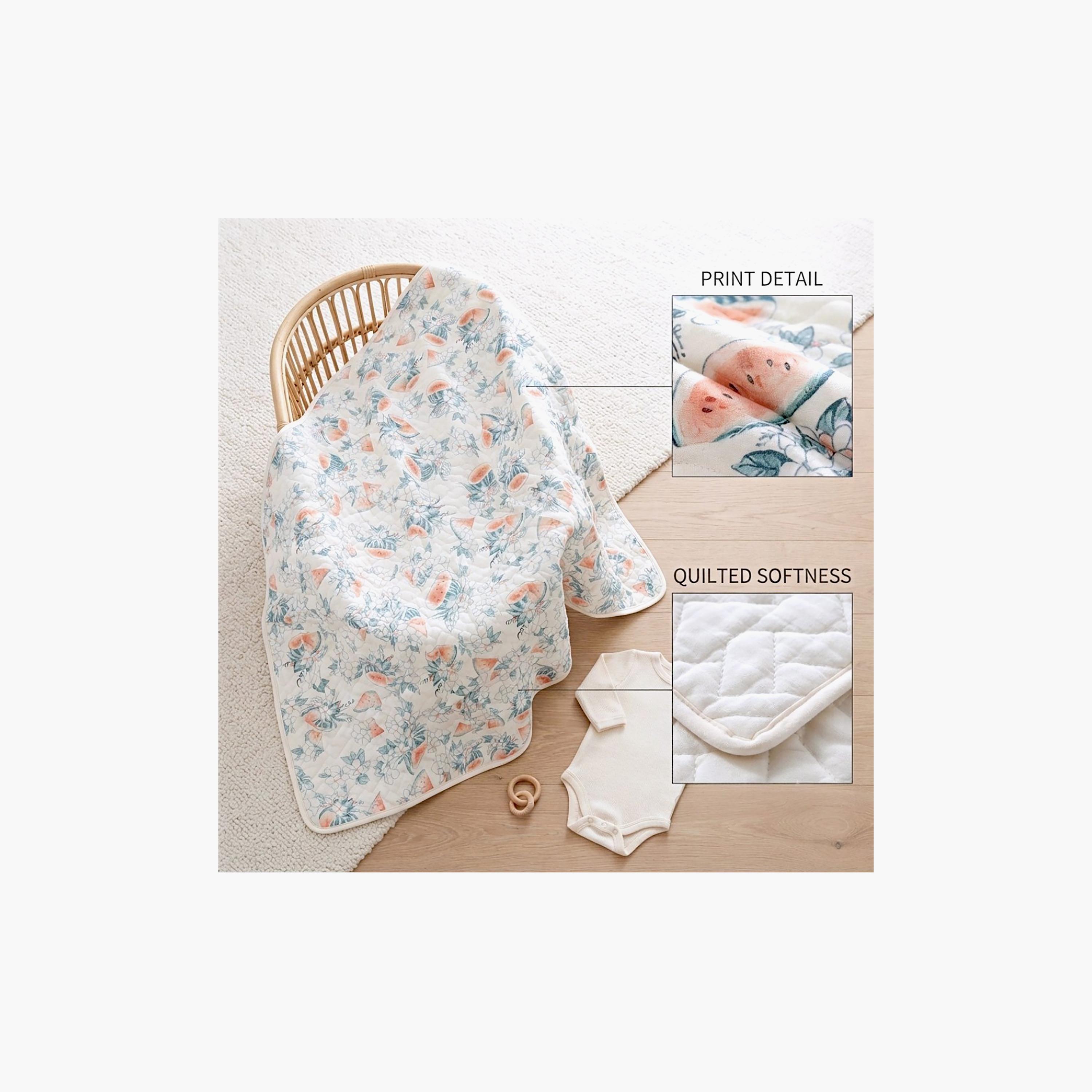 بطانية أطفال فاخرة طبعة البطيخ من كيندر فالي-baby-nursery-blanketsandswaddles-blanketsandquilts-image-3