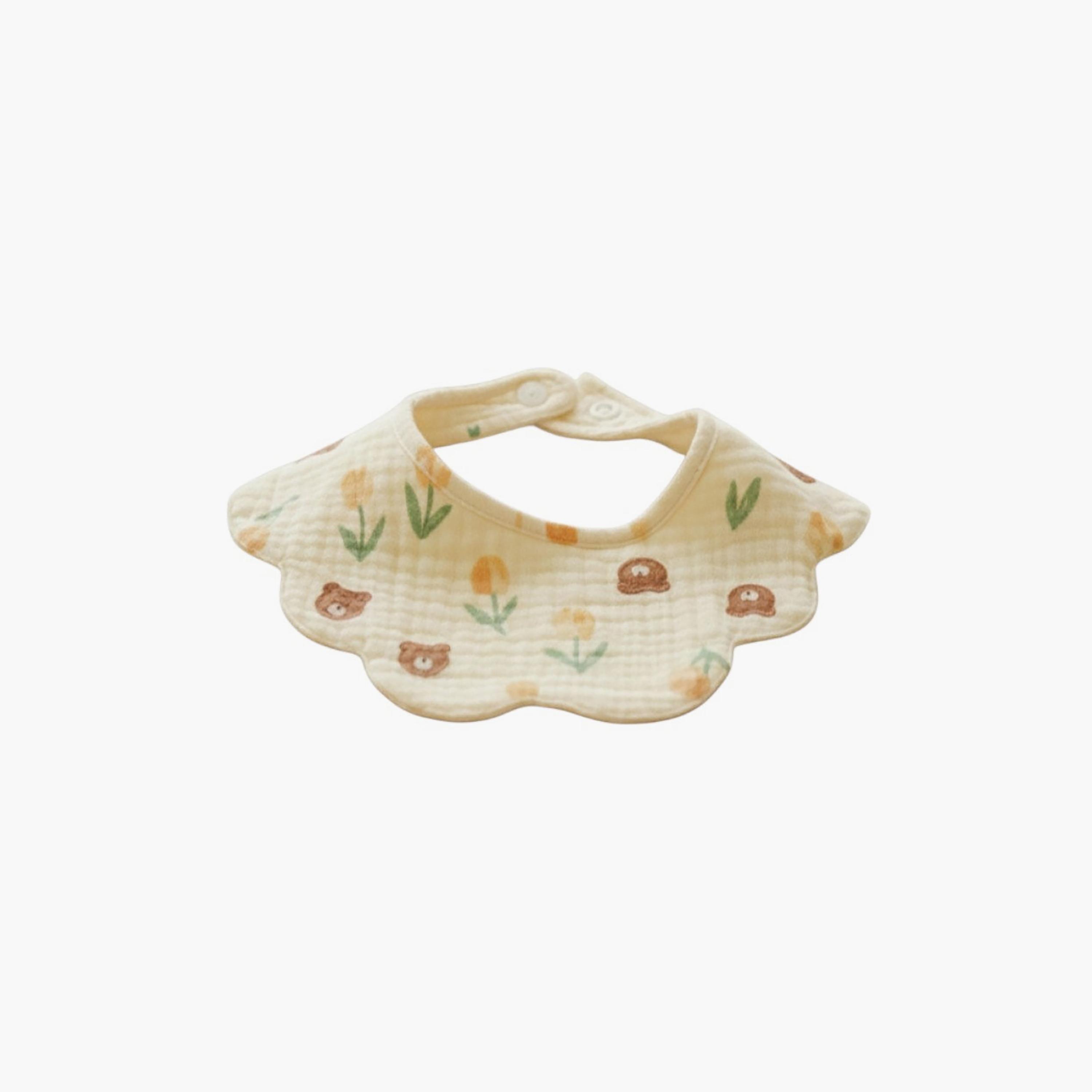 Kinder Valley Tiny Flower Bib-baby-feeding-bibs-image-1