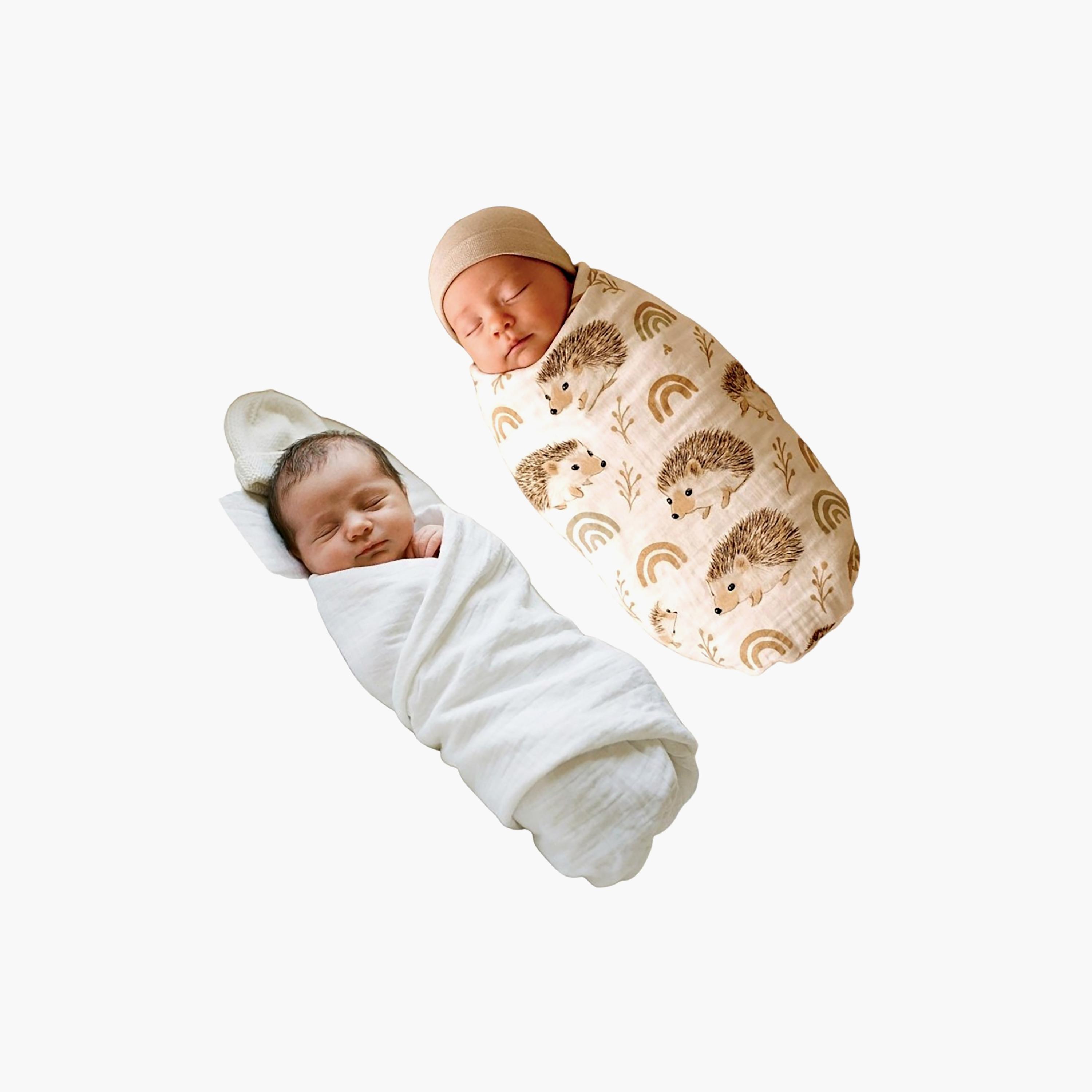 Kinder Valley 2-Piece Bamboo Cotton Swaddle Wraps-baby-nursery-blanketsandswaddles-receivingblankets-image-6