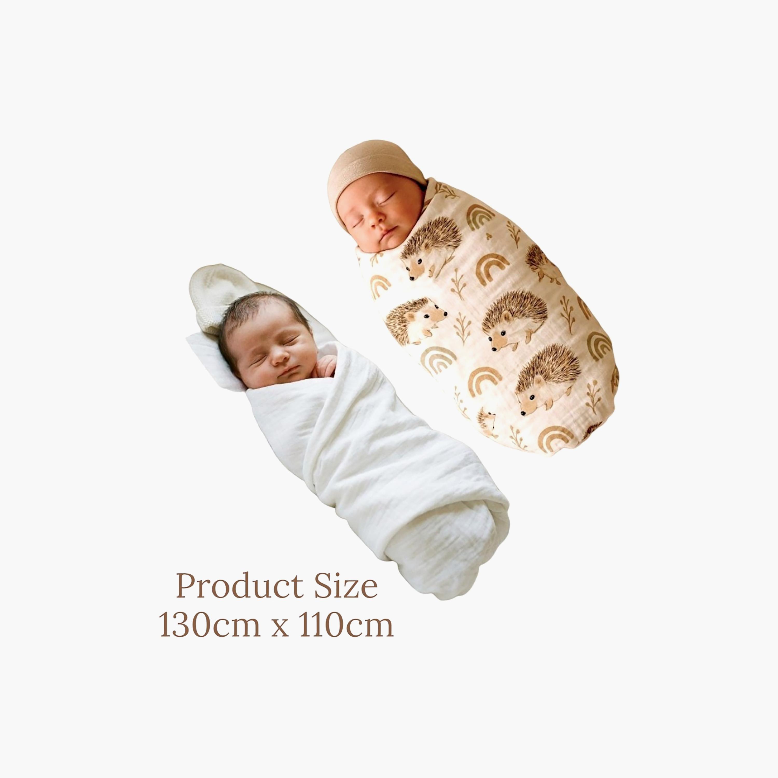 Kinder Valley 2-Piece Bamboo Cotton Swaddle Wraps-baby-nursery-blanketsandswaddles-receivingblankets-image-9
