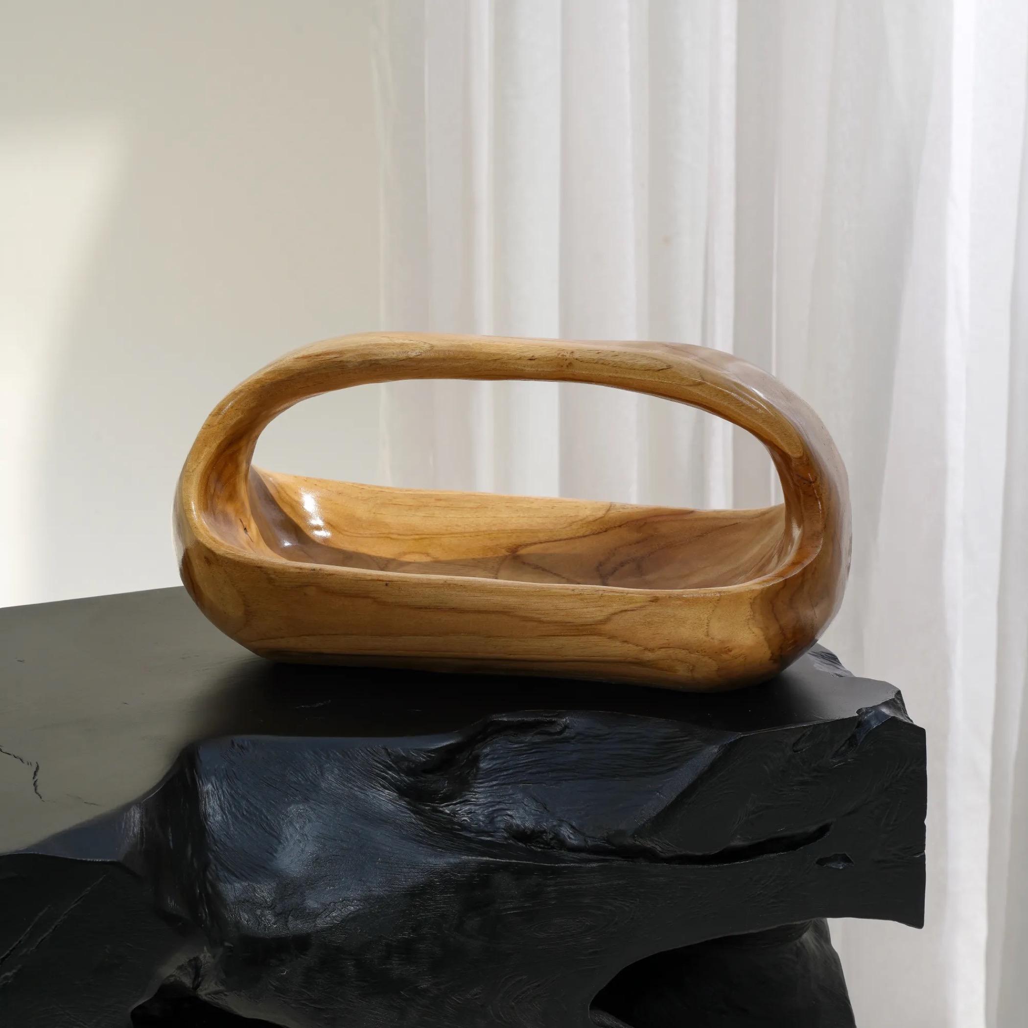 Kurven Wooden Decorative Bowl