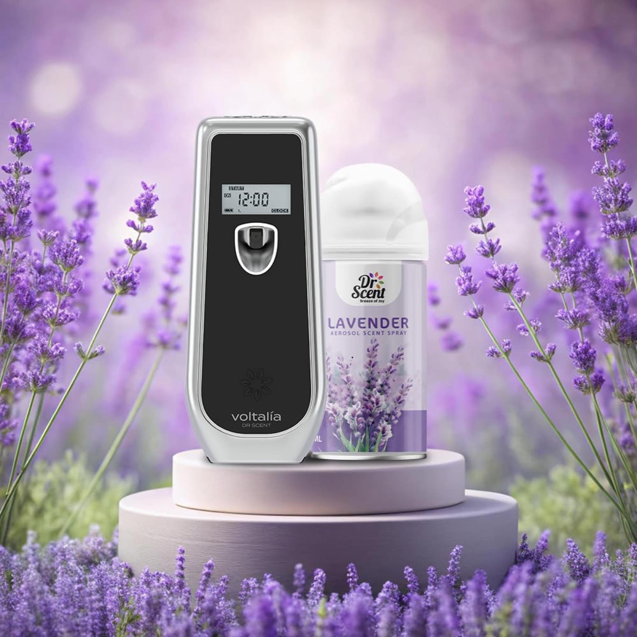 Dr Scent 2-Piece Breeze of Joy Lavender Aerosol Air Freshener Spray Set - 300 ml
