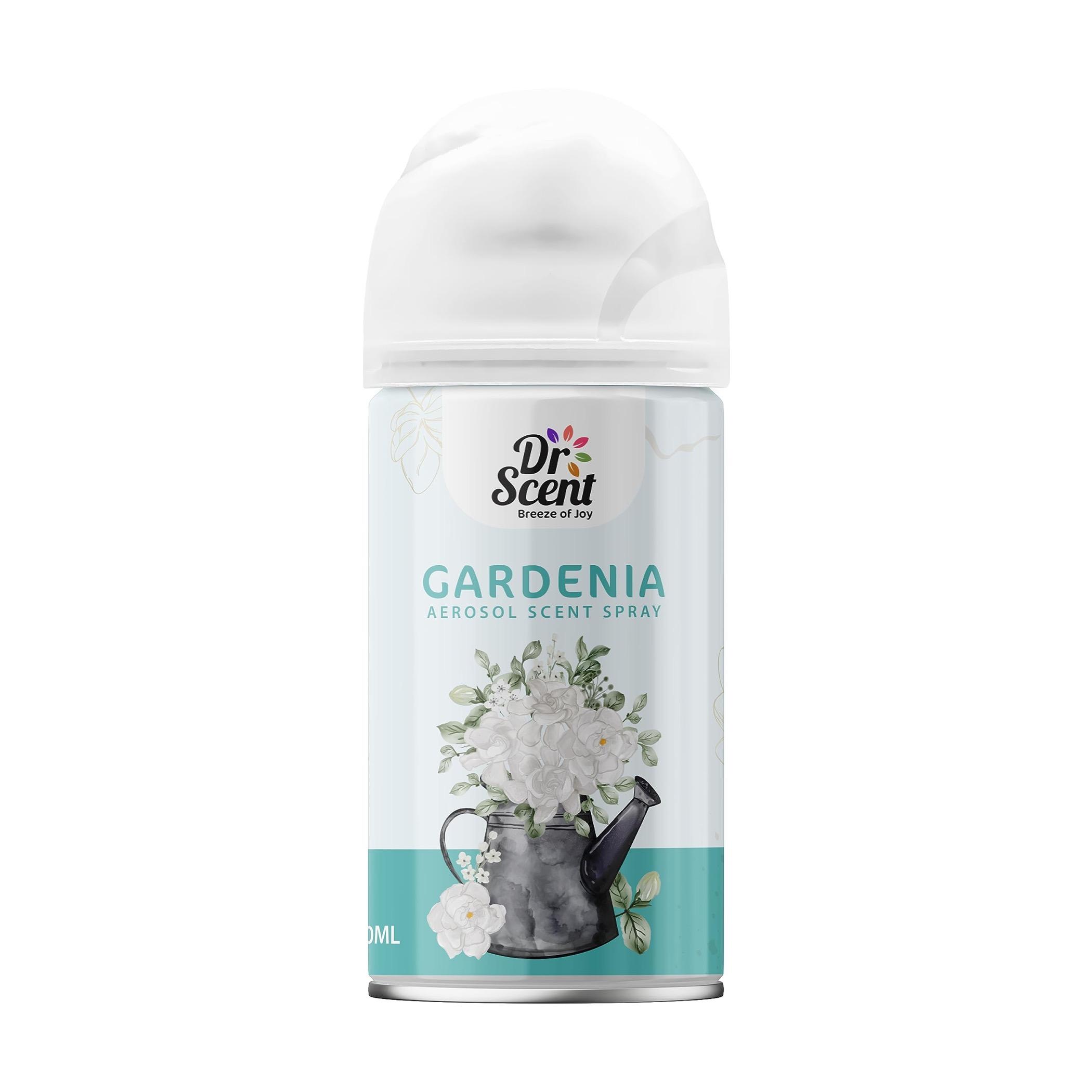 Dr Scent 2-Piece Breeze of Joy Gardenia Aerosol Air Freshener Spray Set - 300 ml