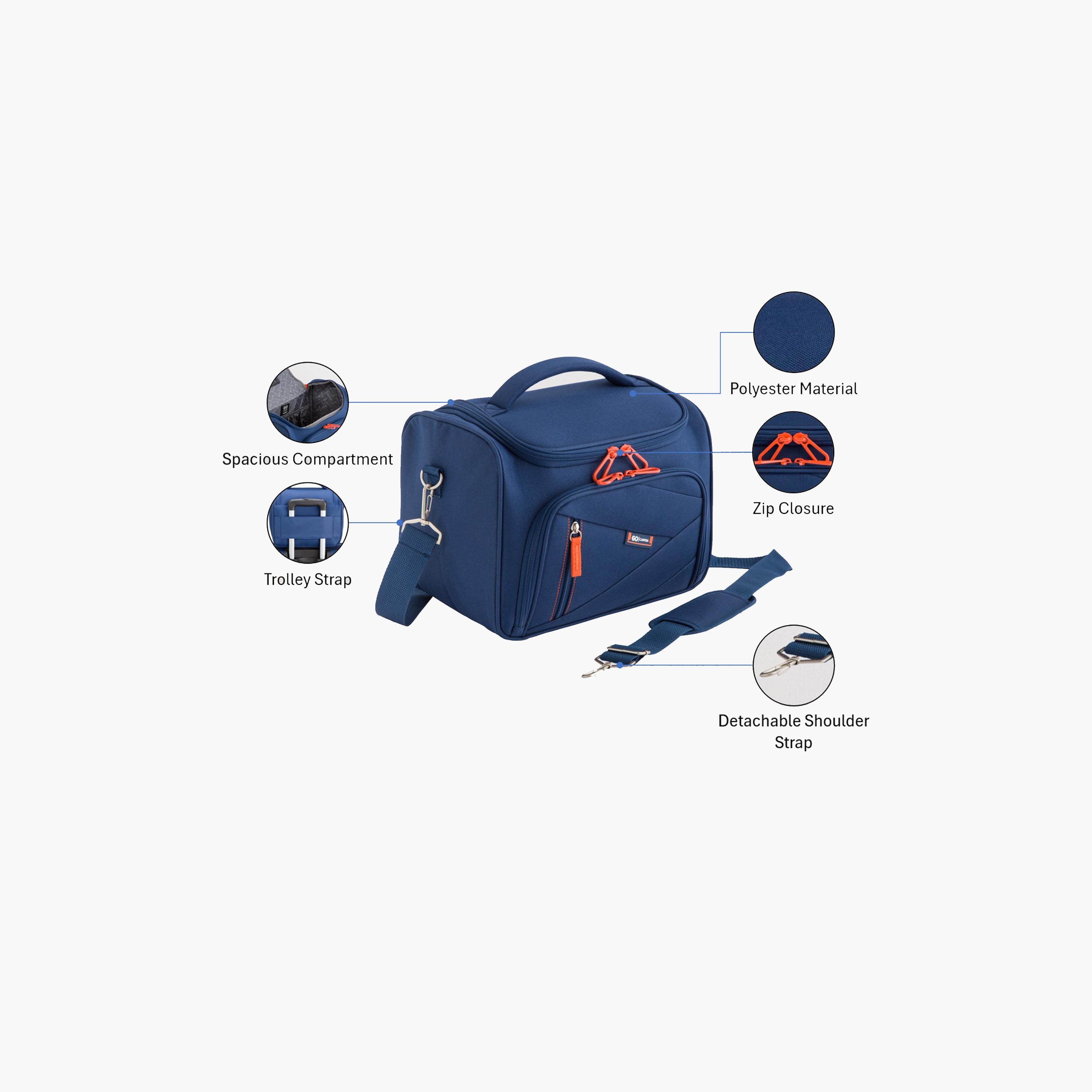 Carpisa Jaunter Go Plain Top Handle Pouch with Zipper and Detachable Strap | 31 X 23 X 20 CM-men-bags-image-3