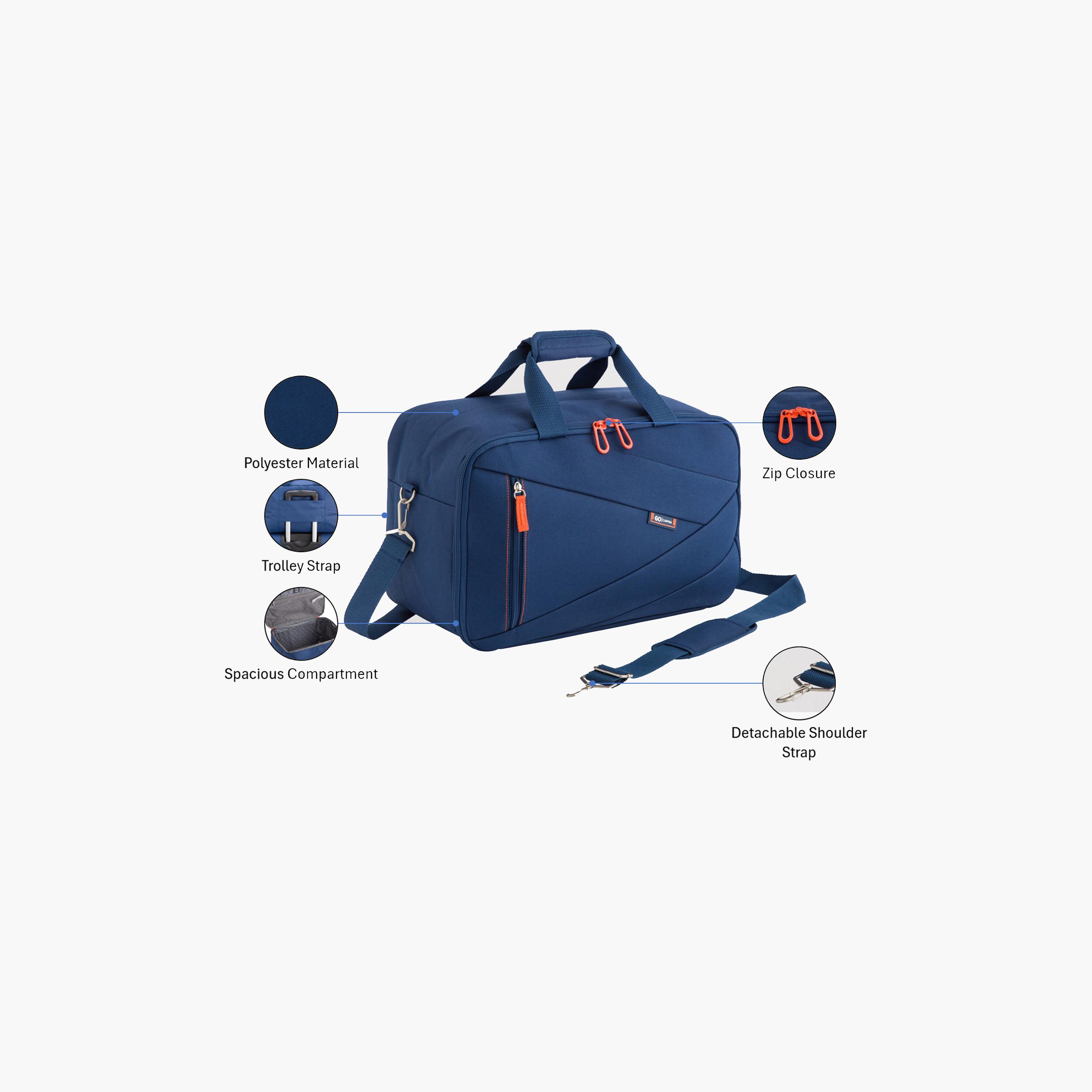 Carpisa Jaunter Go Plain Double Handle Duffel Bag with Zipper and Detachable Strap | 40 X 25 X 20 CM-women-bagsandwallets-handbags-image-3