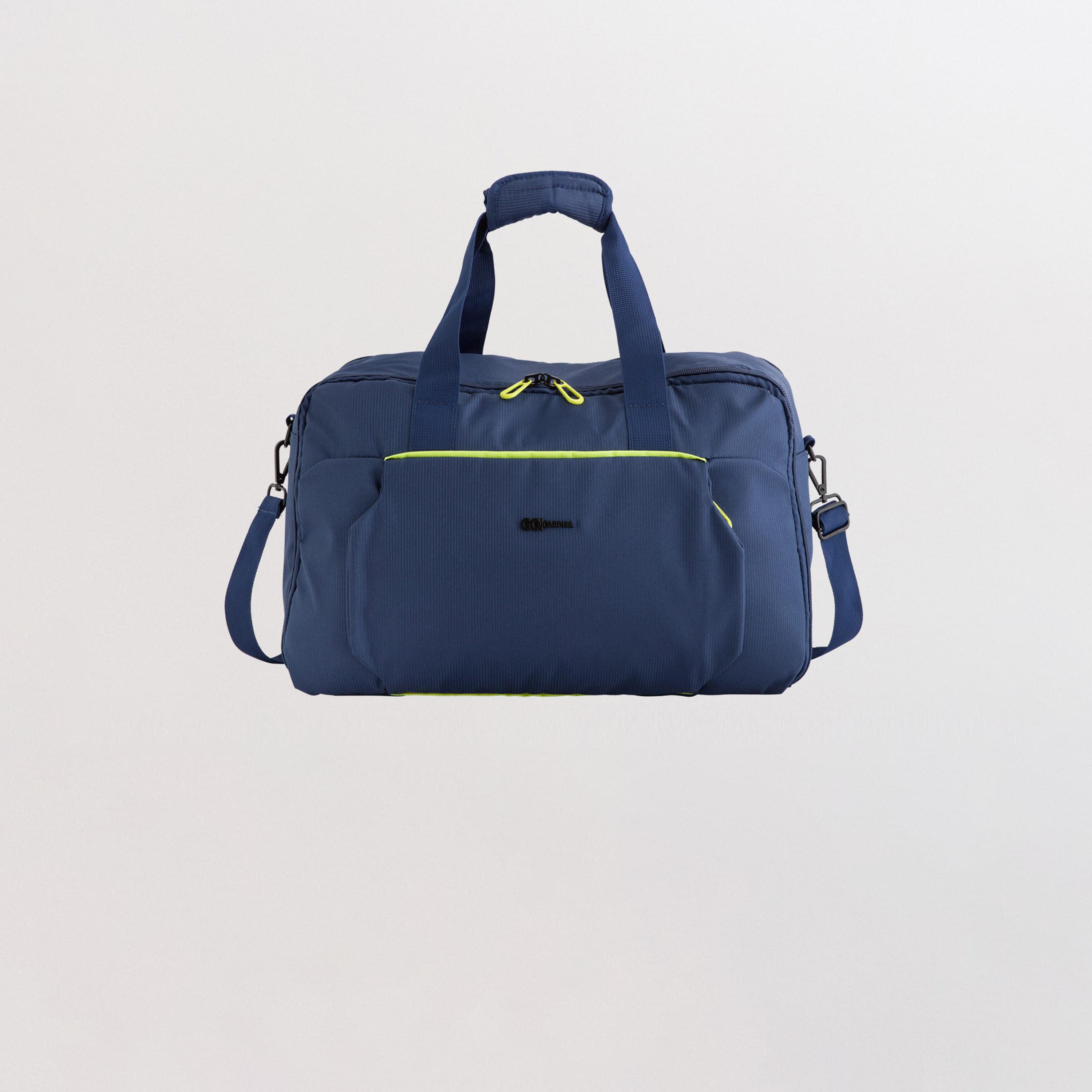 كابريسا - شنطة سفر لايت آند جو سادة بمقبضين وسحاب وحزام قابل للفصل | 45 × 26 × 24 سم-men-bags-image-1