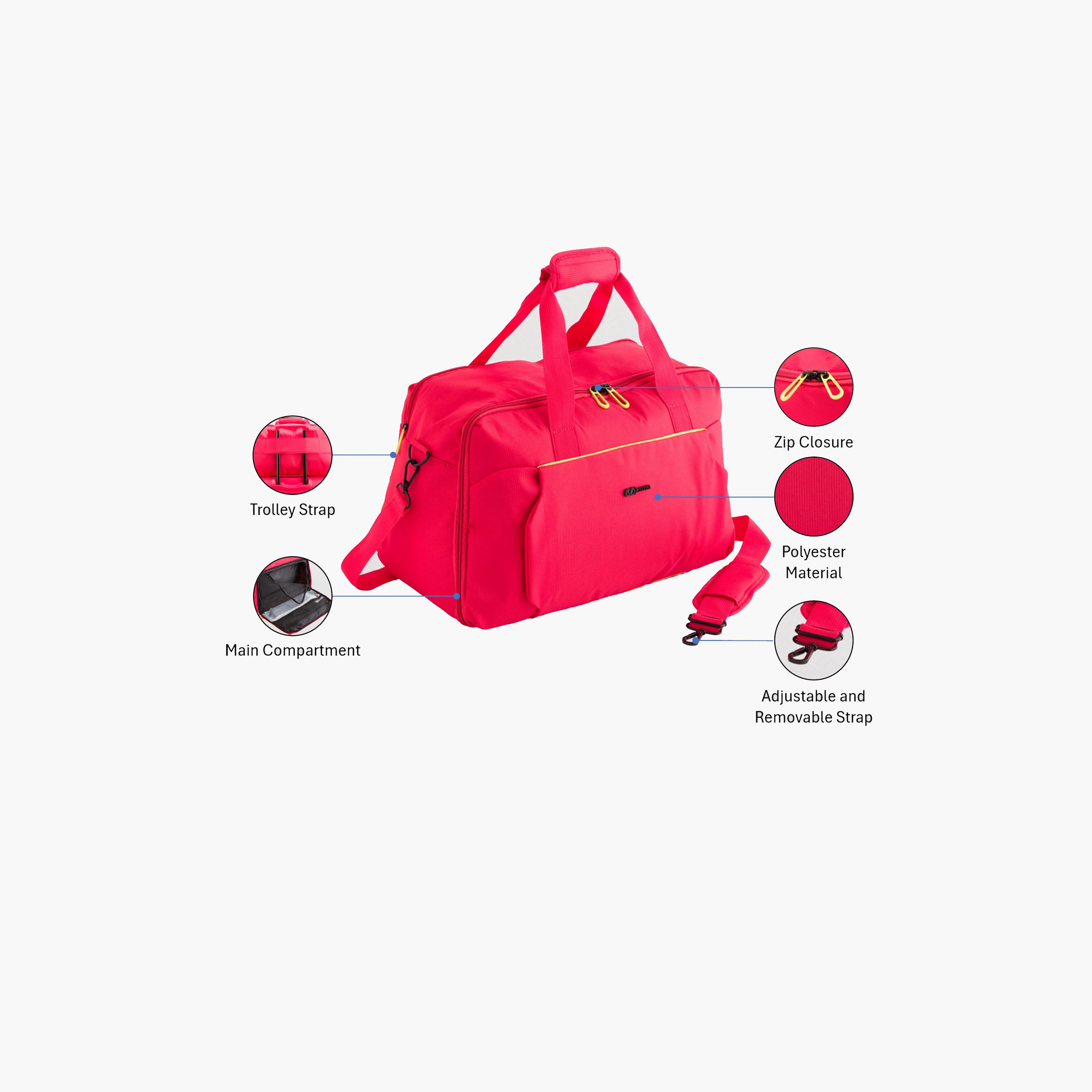 Carpisa Lite'N'Go Plain Double Handle Duffel Bag with Zipper and Detachable Strap | 45 X 26 X 24 CM-men-bags-image-3