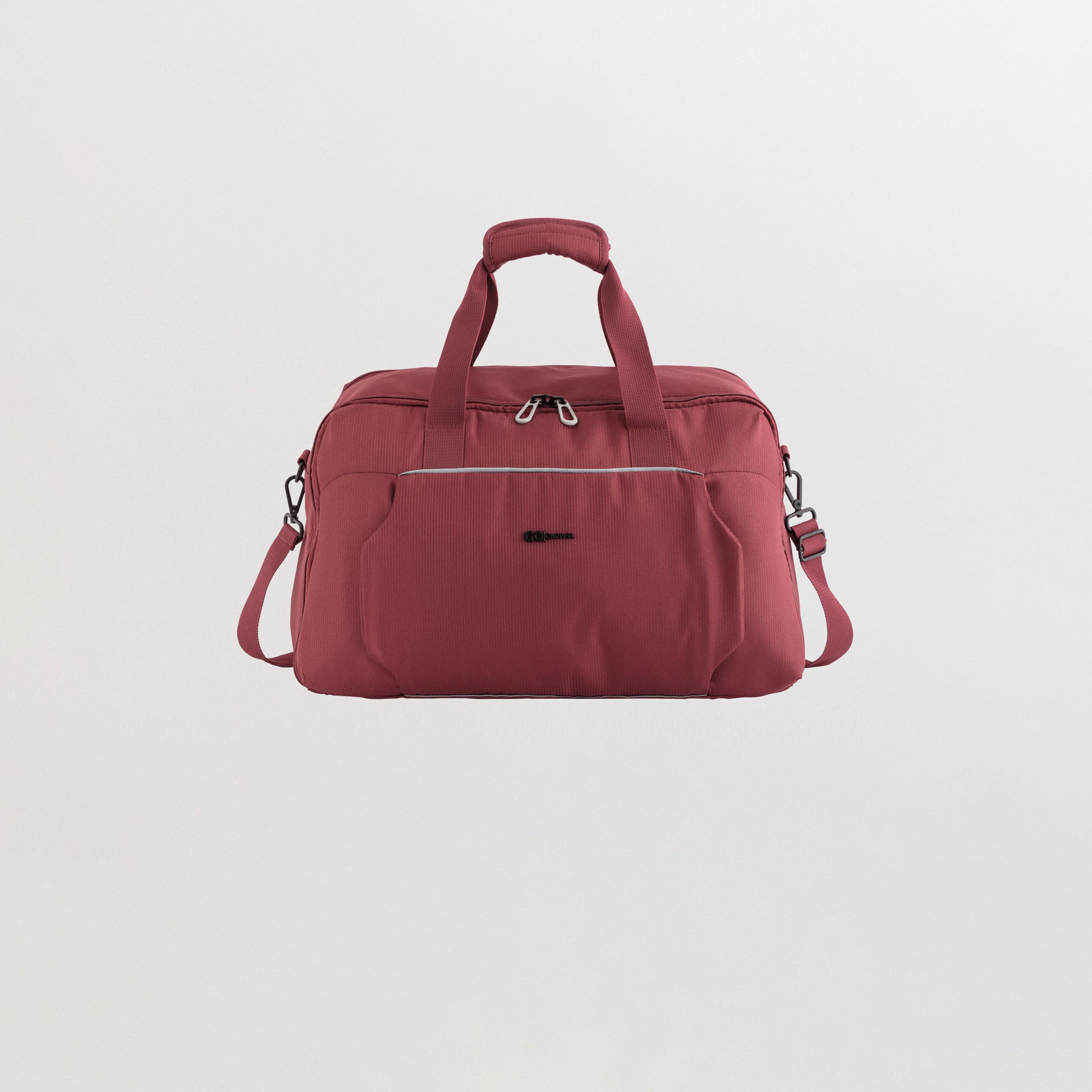 كابريسا - شنطة سفر لايت آند جو سادة بمقبضين وسحاب وحزام قابل للفصل | 45 × 26 × 24 سم-women-bagsandwallets-handbags-image-1
