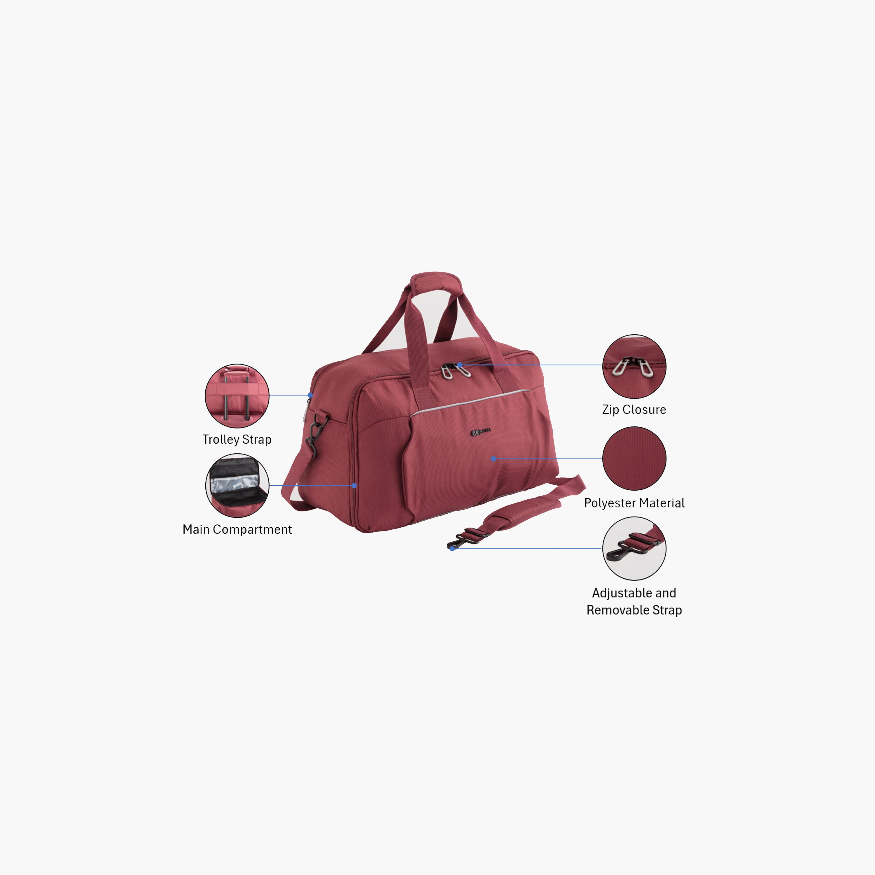 Carpisa Lite'N'Go Plain Double Handle Duffel Bag with Zipper and Detachable Strap | 45 X 26 X 24 CM-women-bagsandwallets-handbags-image-3