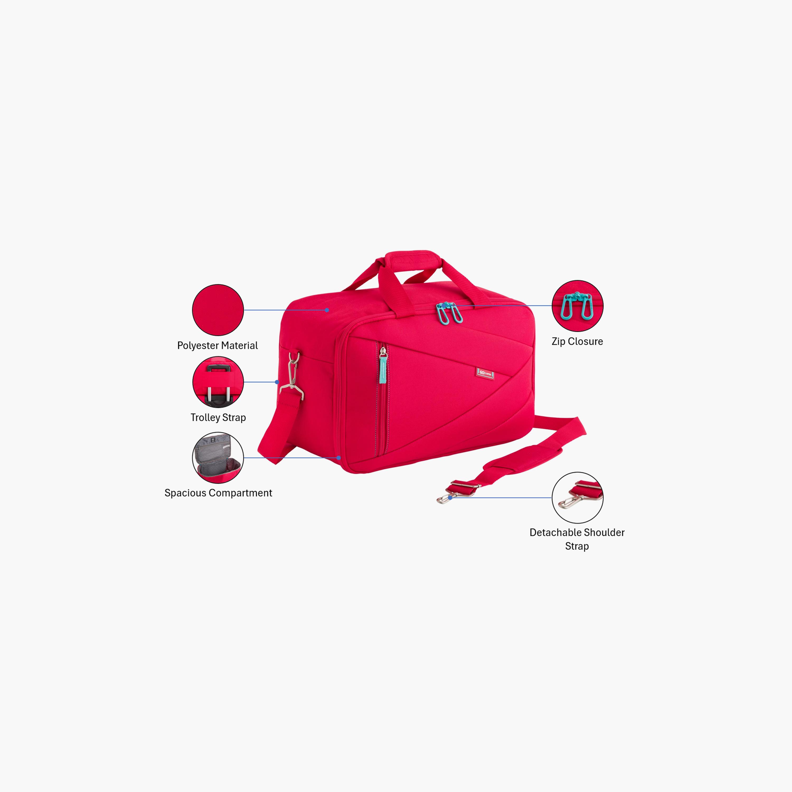 Carpisa Roadmate Go Fw Plain Double Handle Duffel Bag with Zipper and Detachable Strap | 40 X 25 X 20 CM-men-bags-image-3