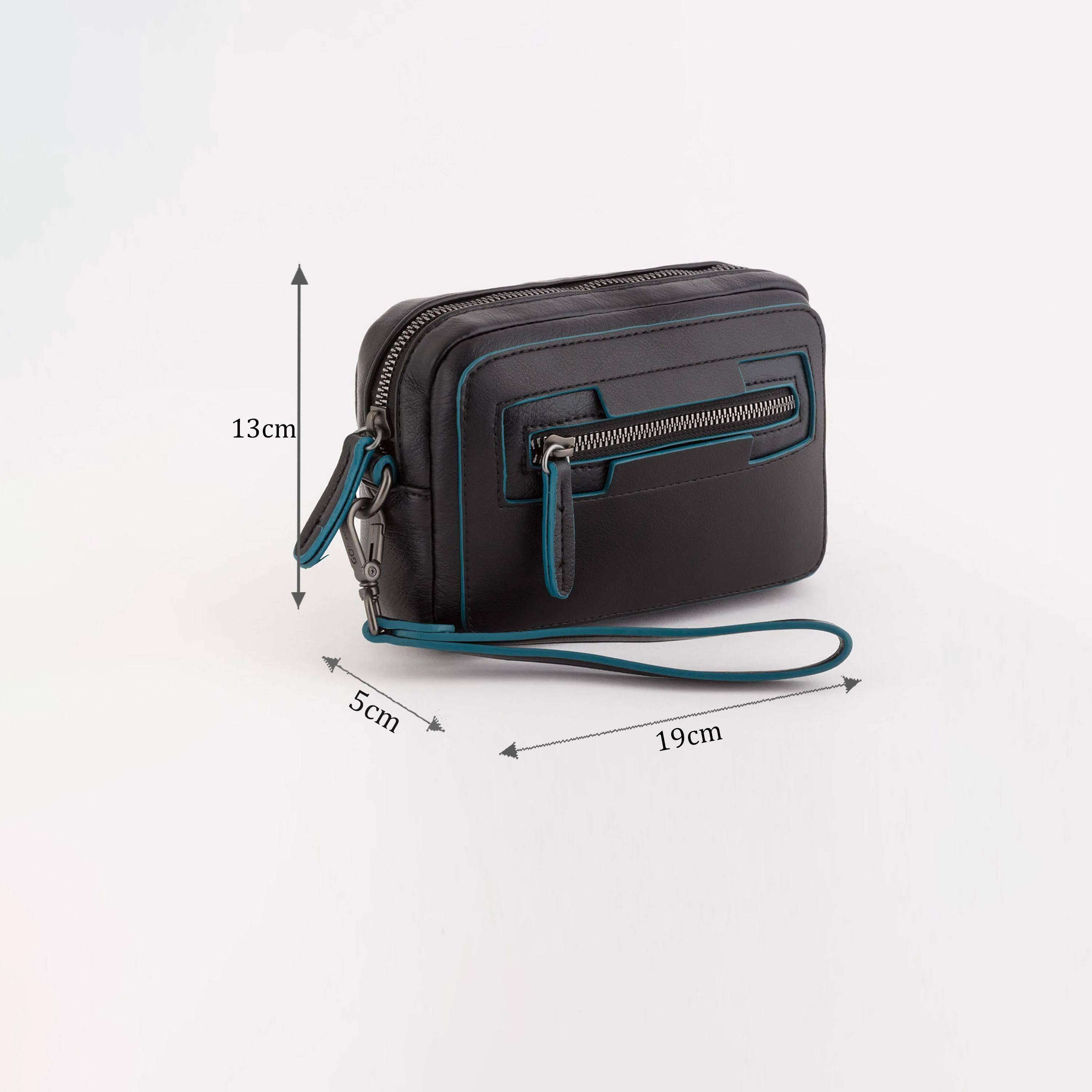 Carpisa Mate Pro Color Block Wristlet Pouch with Zipper | 19 X 13 X 5 CM-men-bags-image-2