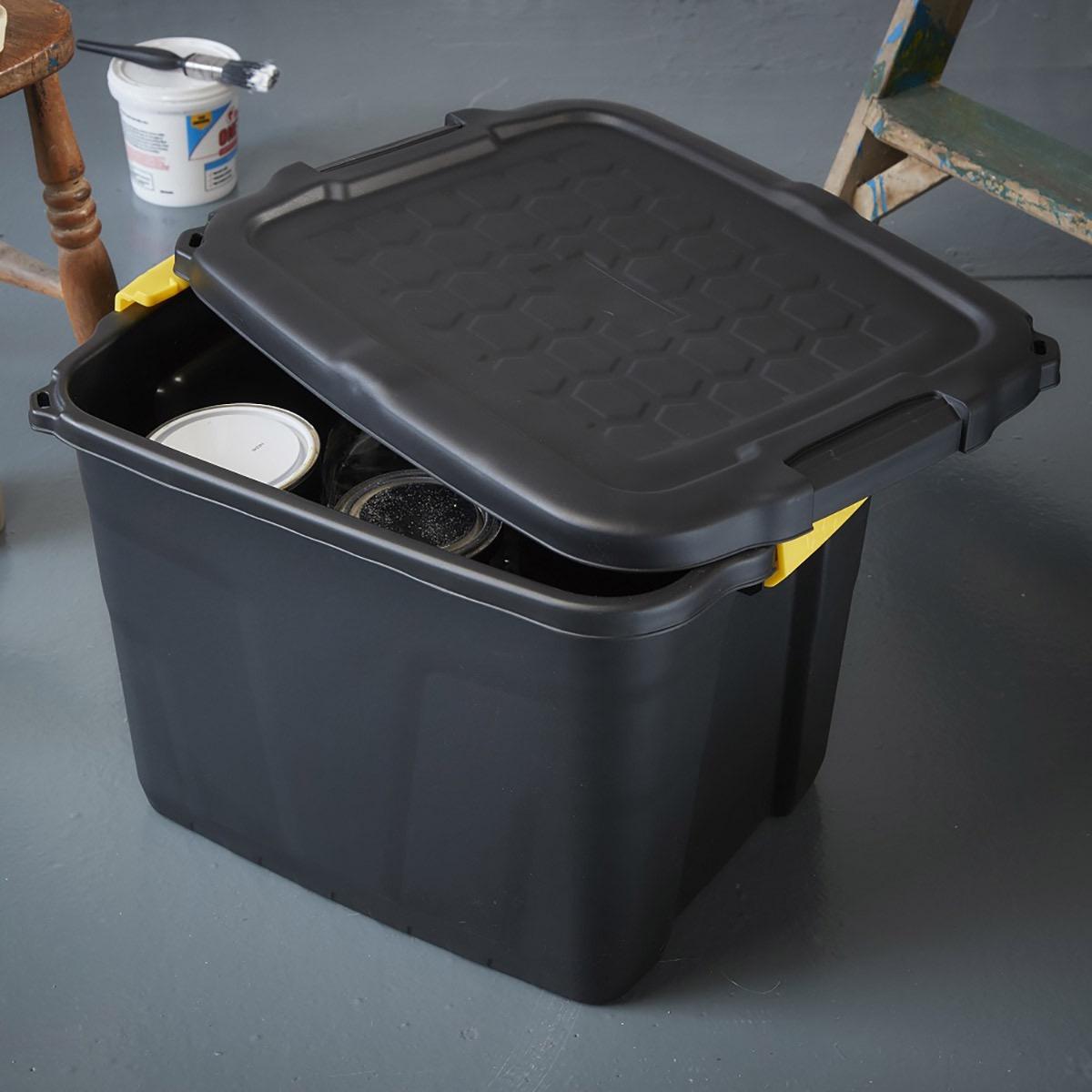 Strata 4-Piece 42 L Heavy Duty Storage Box Set - 50x40x35 cm