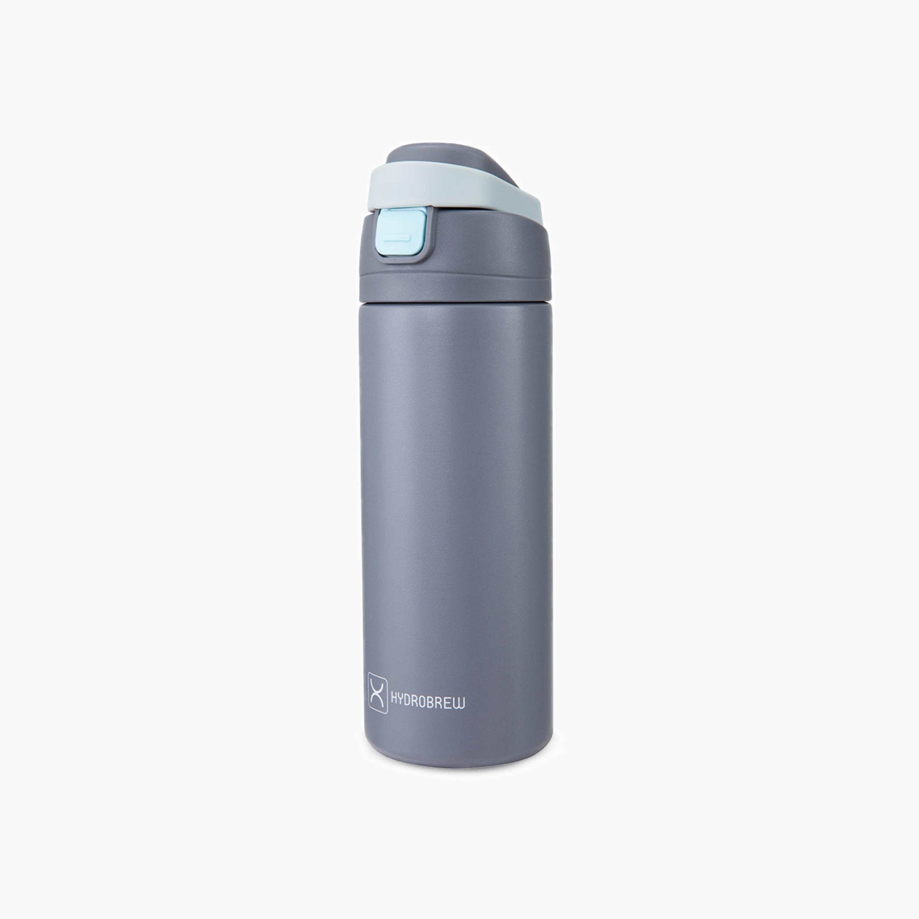 قارورة مياه سادة ستانليس ستيل بفوهة وغطاء قلاب من هايدروبرو - 720 مل-school-waterbottles-image-1