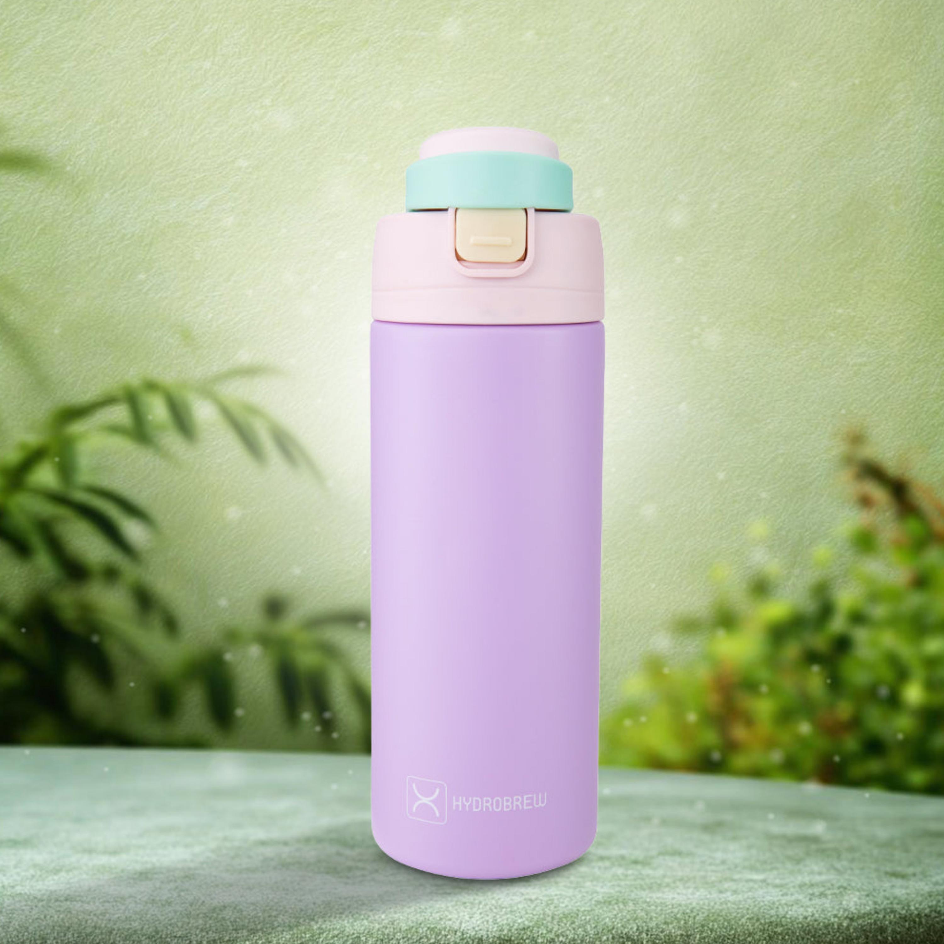 قارورة مياه سادة ستانليس ستيل بفوهة وغطاء قلاب من هايدروبرو - 720 مل-school-waterbottles-image-2