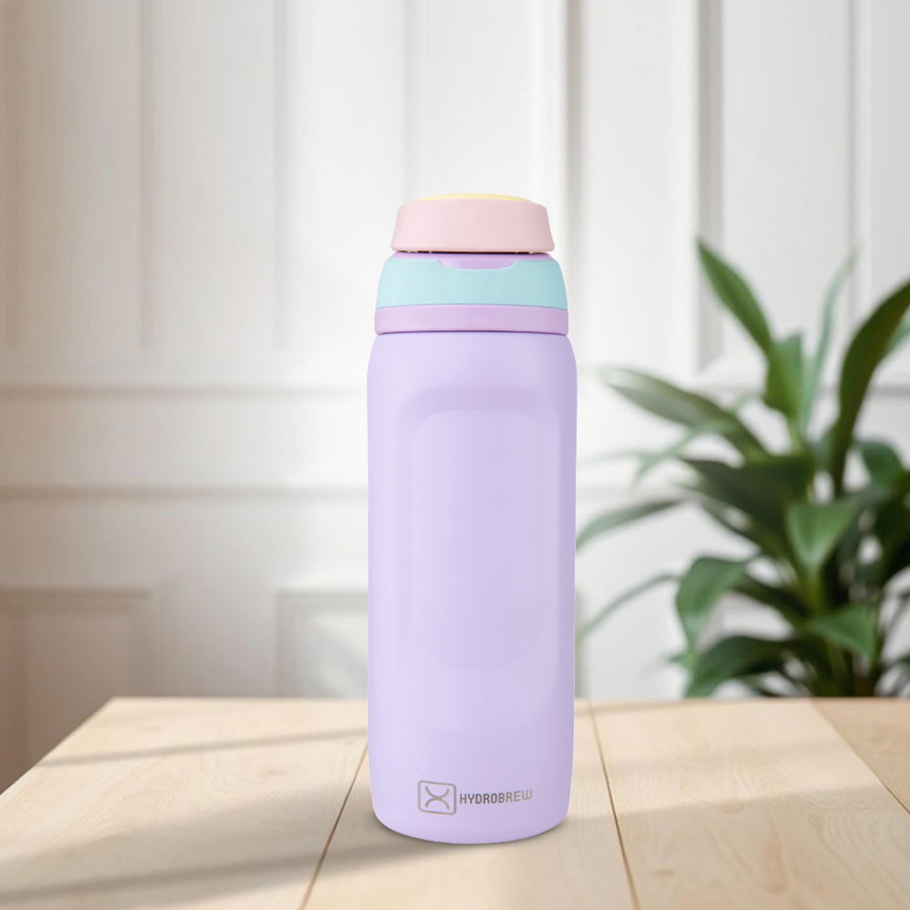 Hydrobrew Solid Stainless Steel Water Bottle with Spout and Flip Lid - 1000 ml-school-waterbottles-image-6